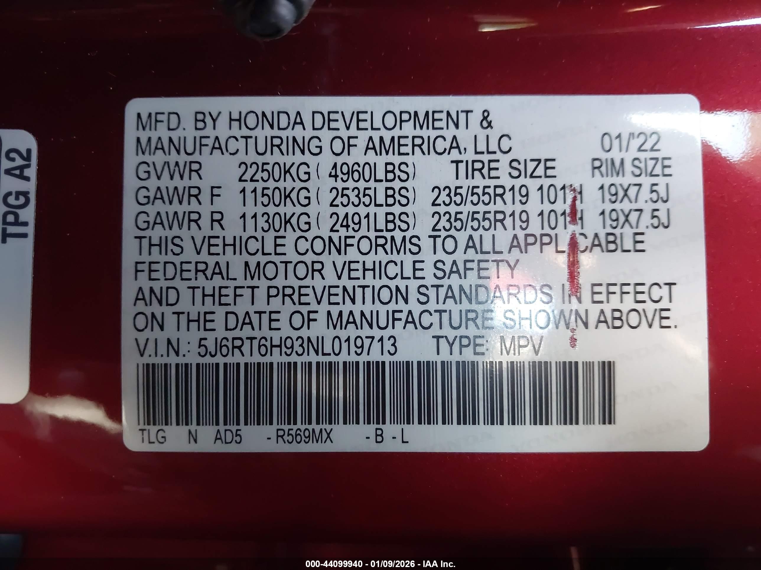 HONDA CR-V image 9