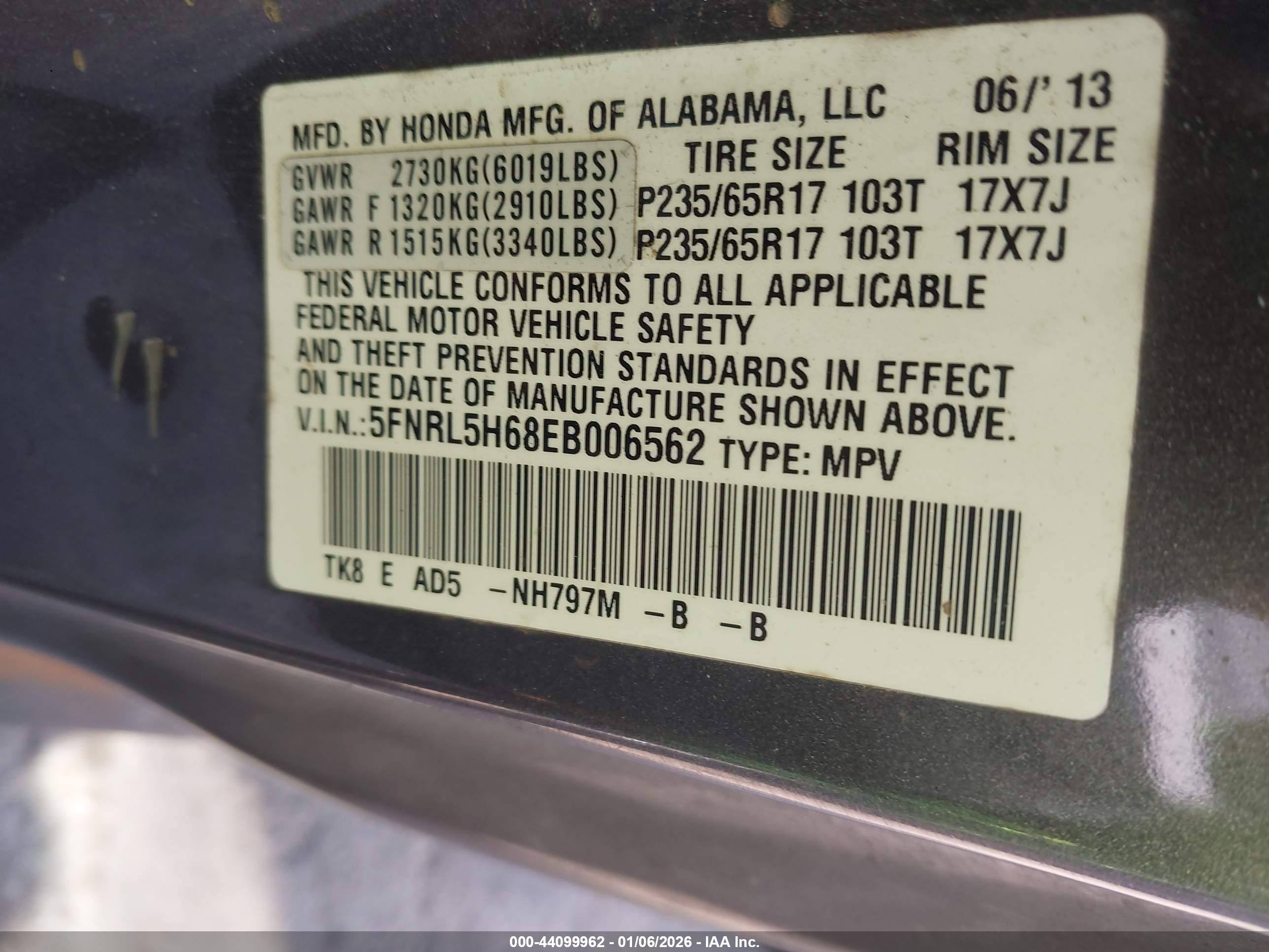HONDA ODYSSEY image 9