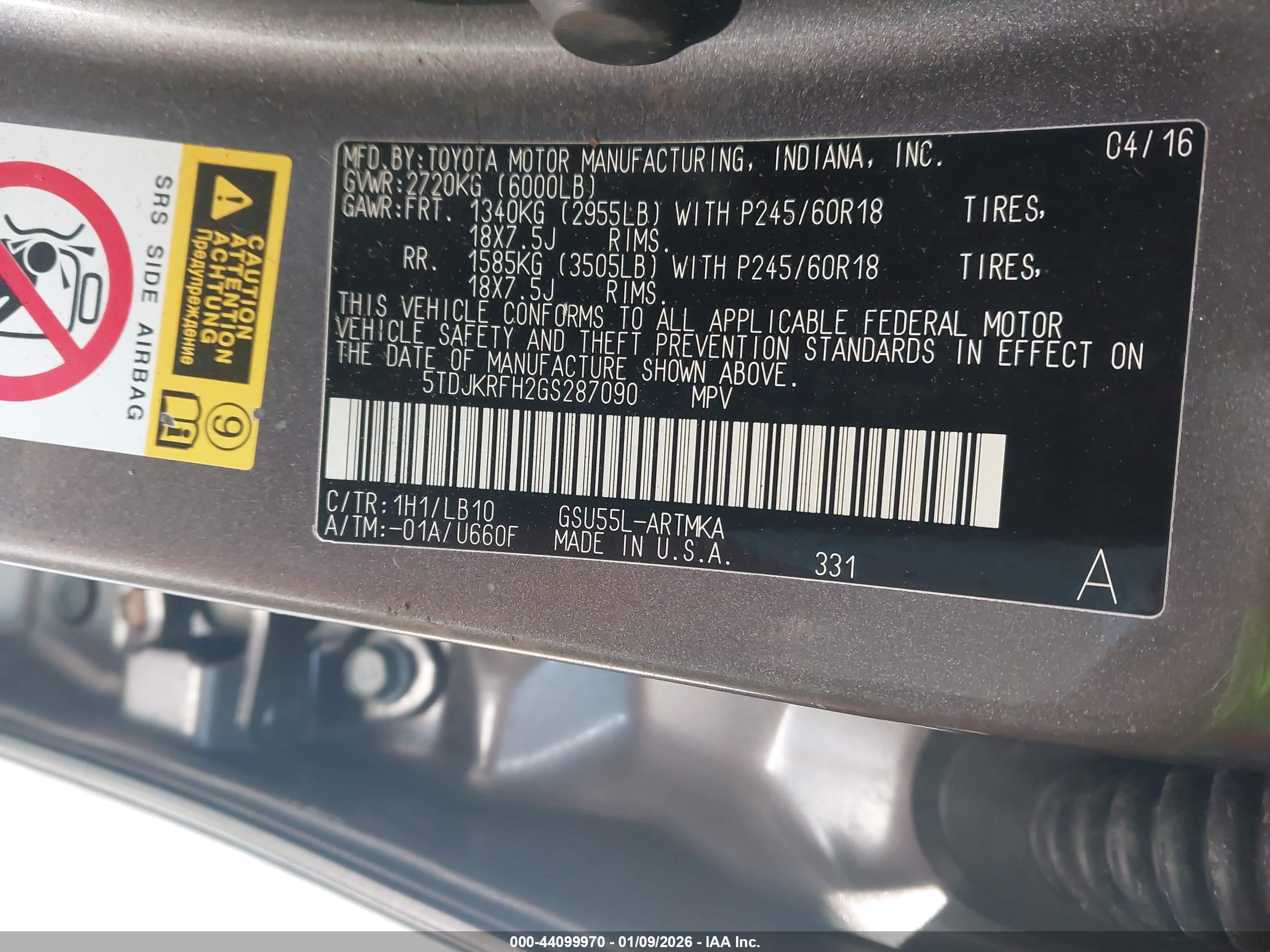 TOYOTA HIGHLANDER image 9