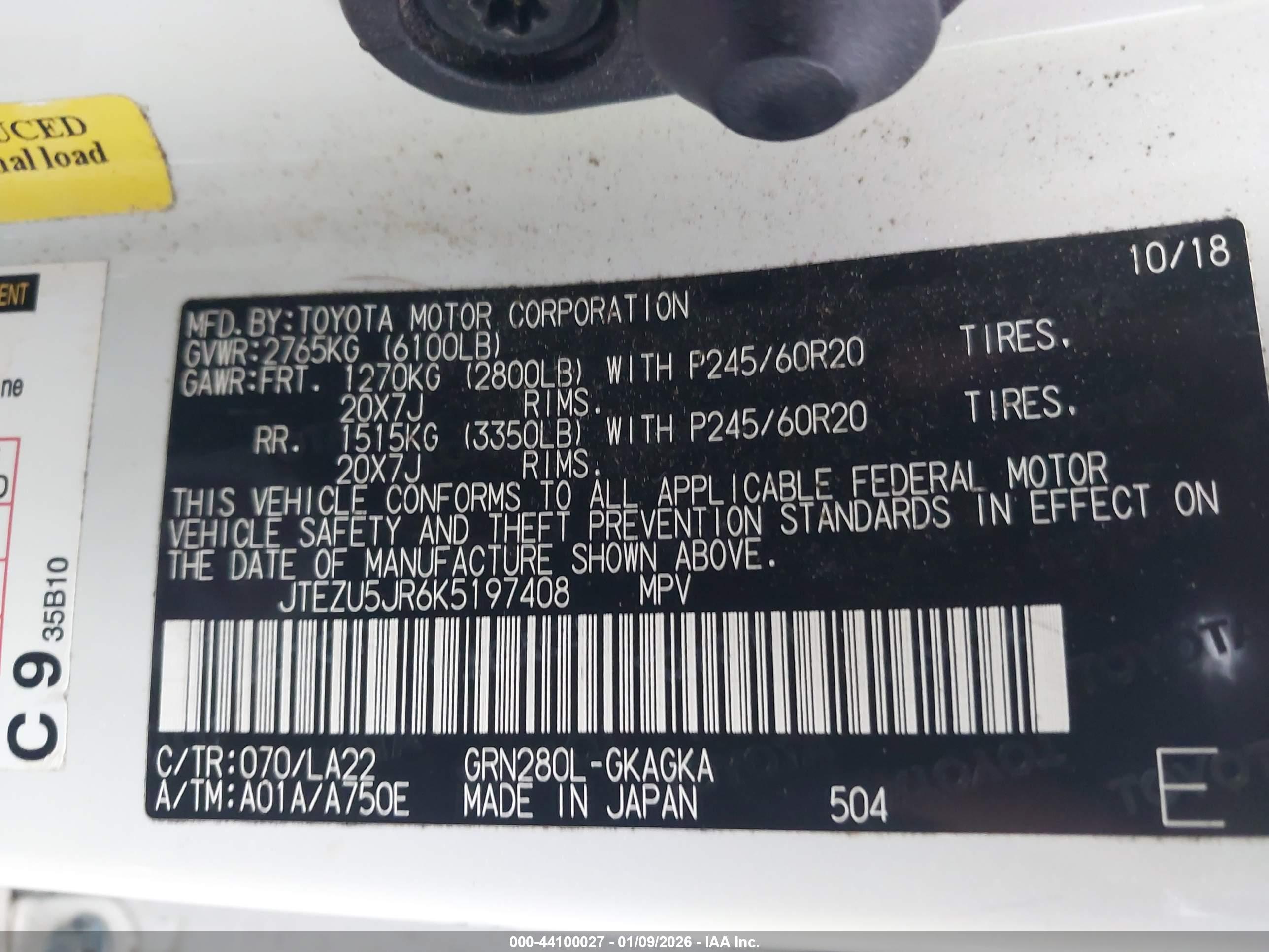 TOYOTA 4RUNNER image 9