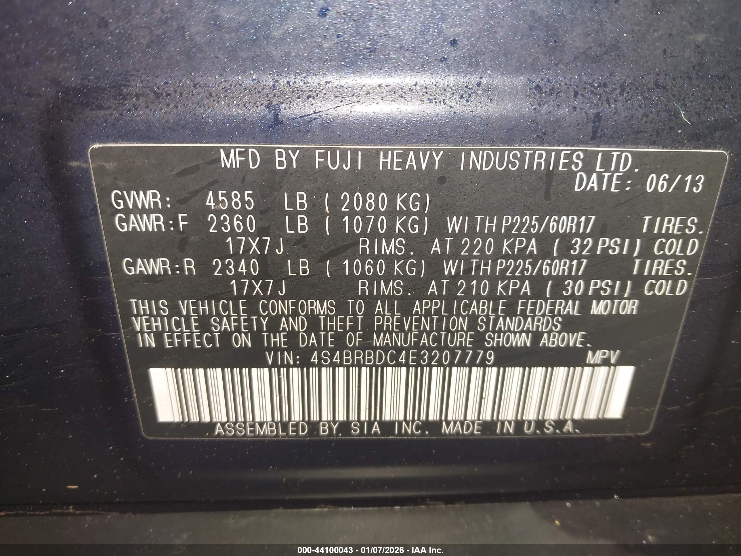 SUBARU OUTBACK image 9