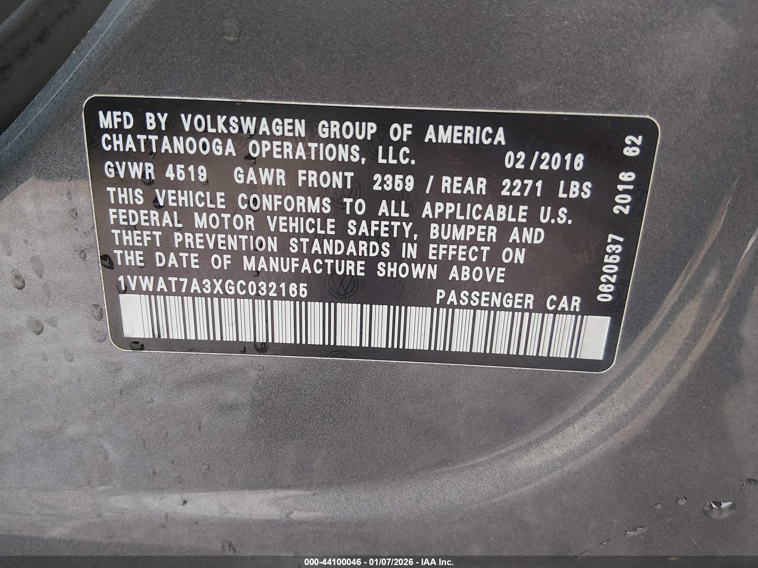 VOLKSWAGEN PASSAT image 9