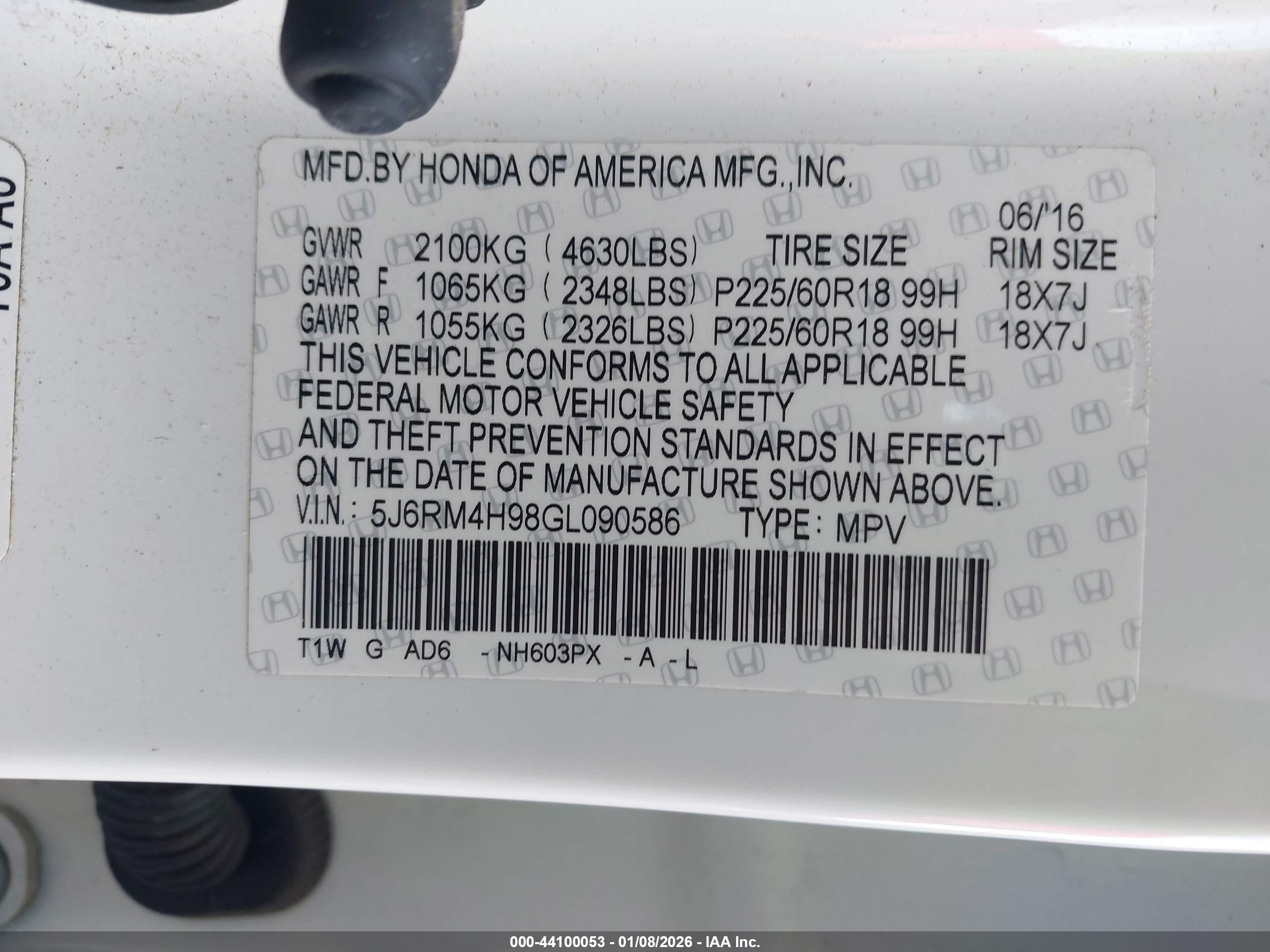 HONDA CR-V image 9