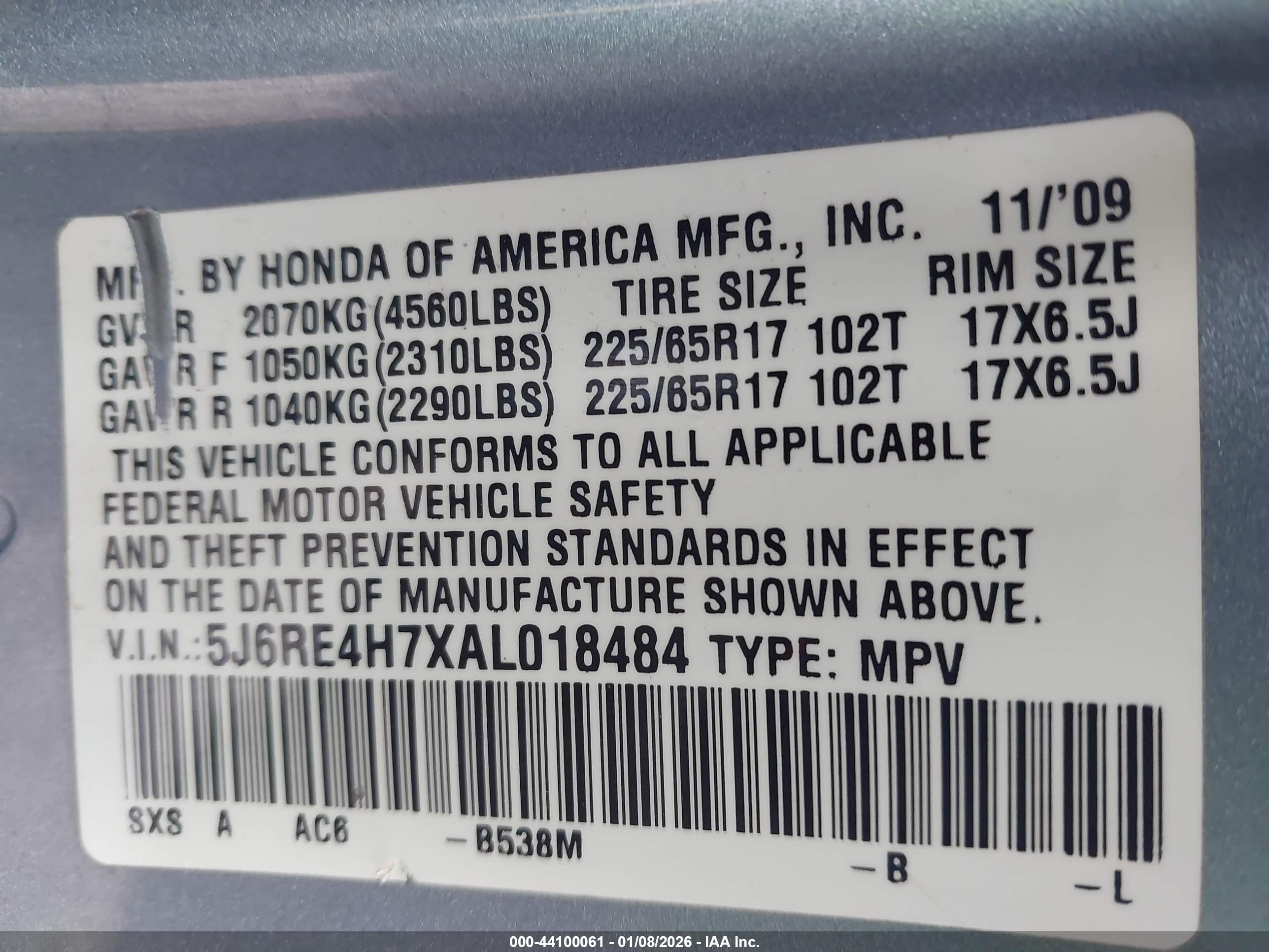 HONDA CR-V image 9