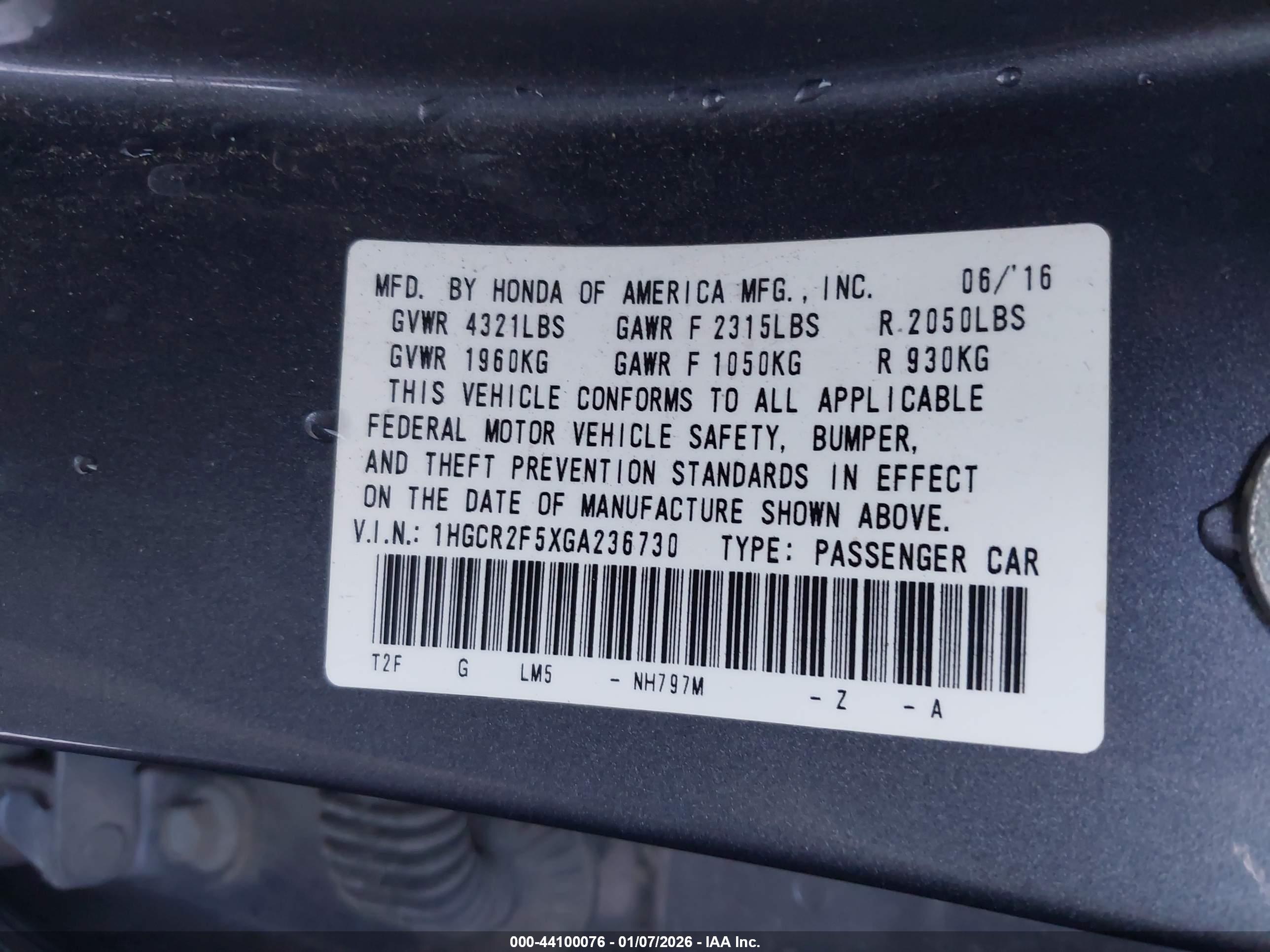 HONDA ACCORD image 9