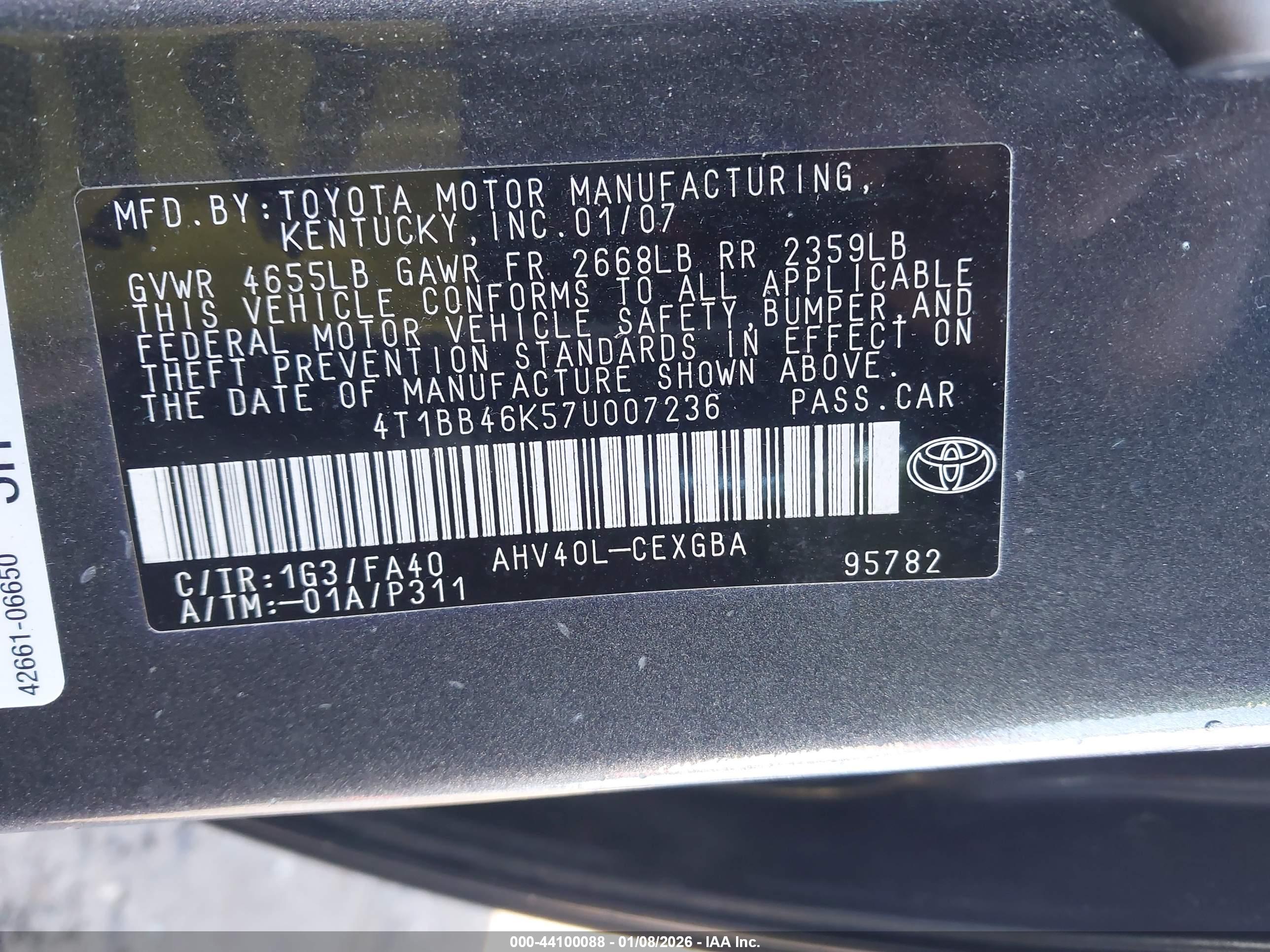 TOYOTA CAMRY image 9