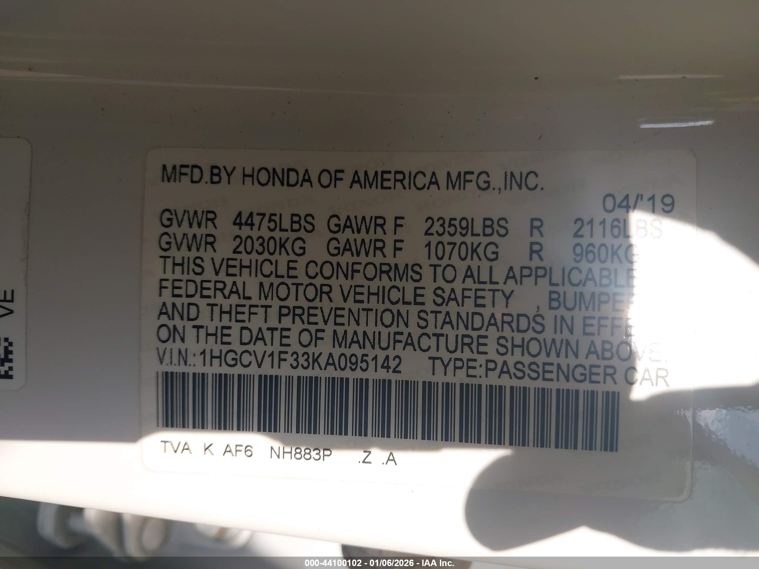 HONDA ACCORD image 9