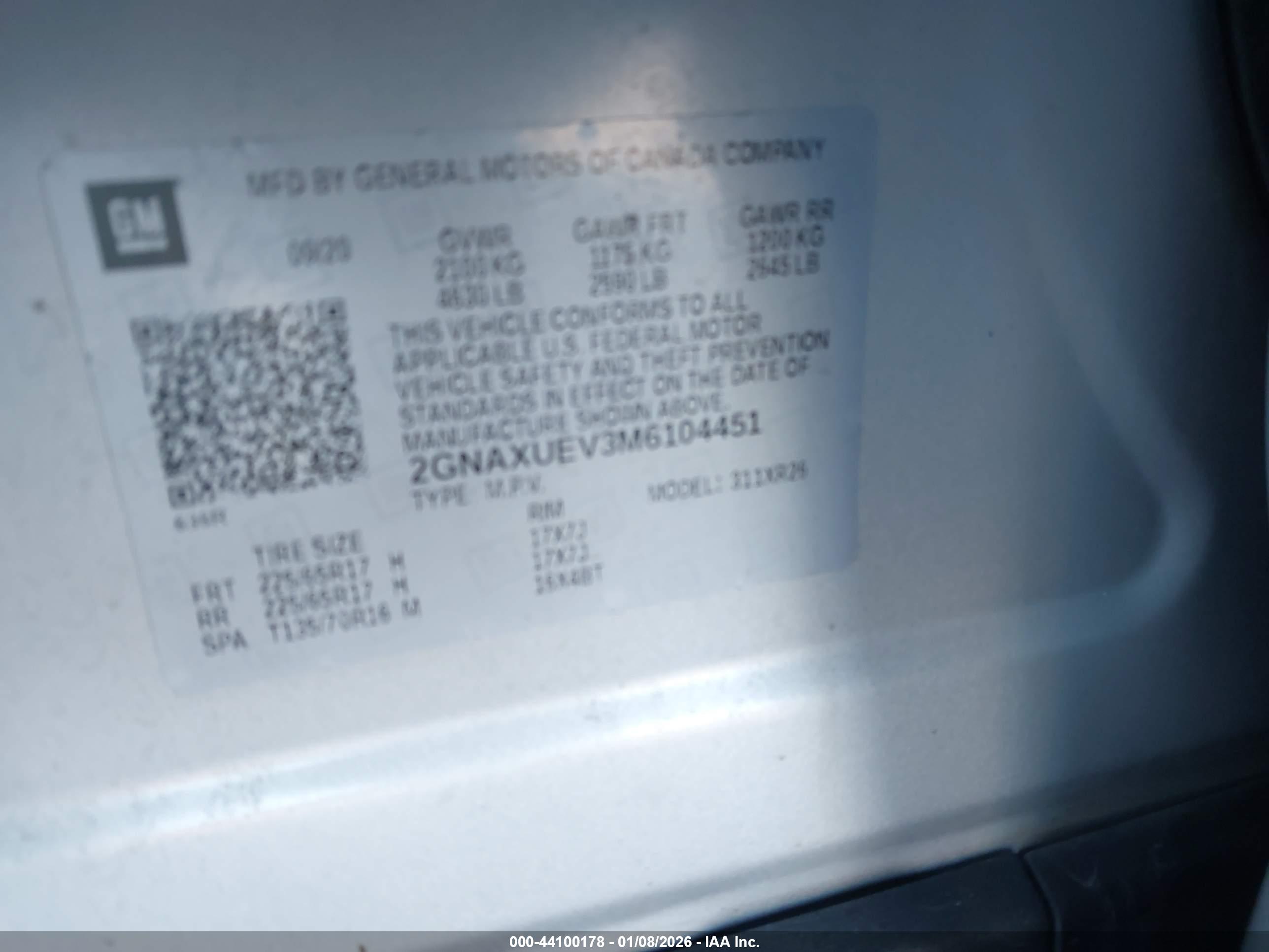 CHEVROLET EQUINOX image 9