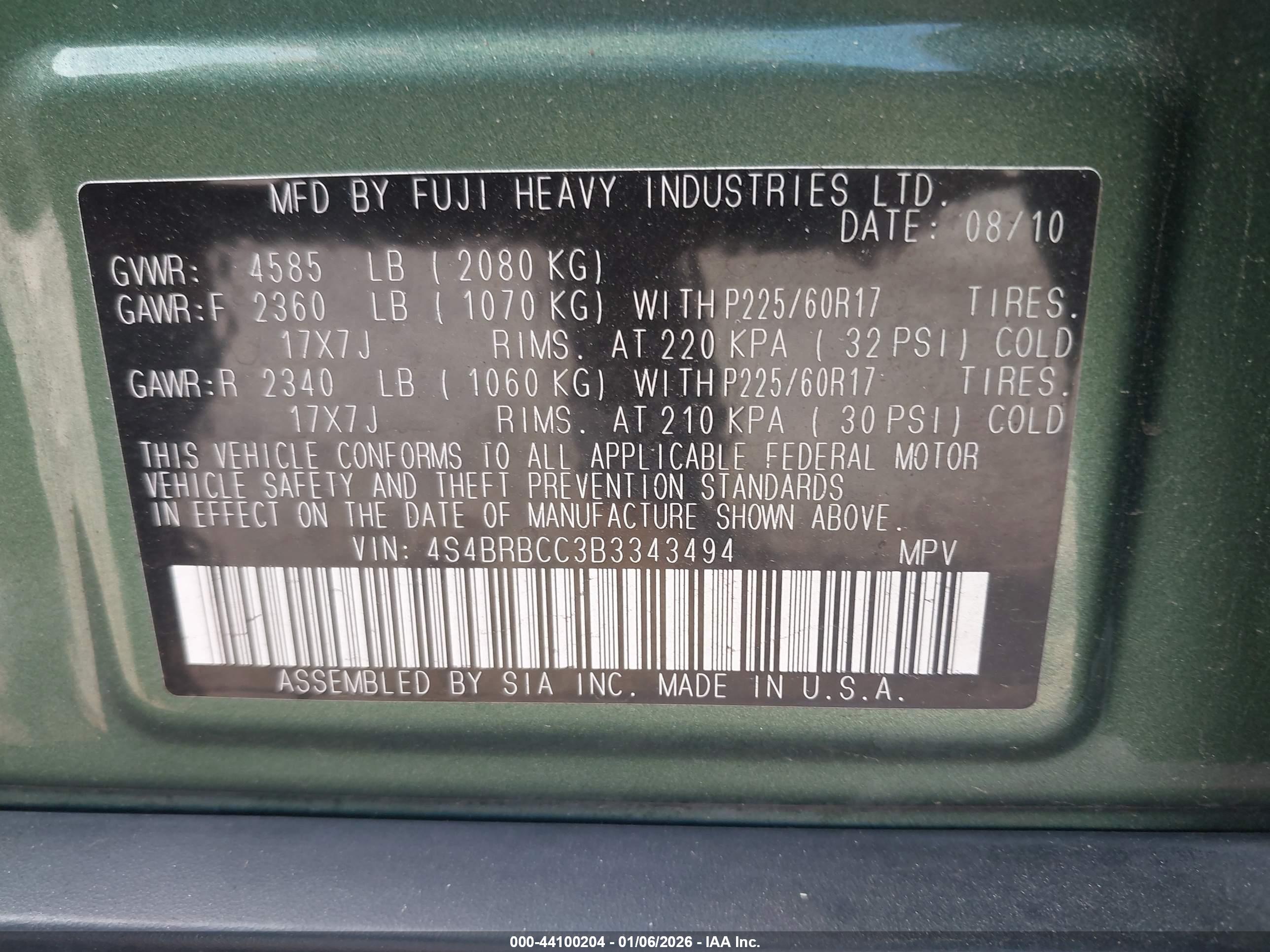 SUBARU OUTBACK image 9