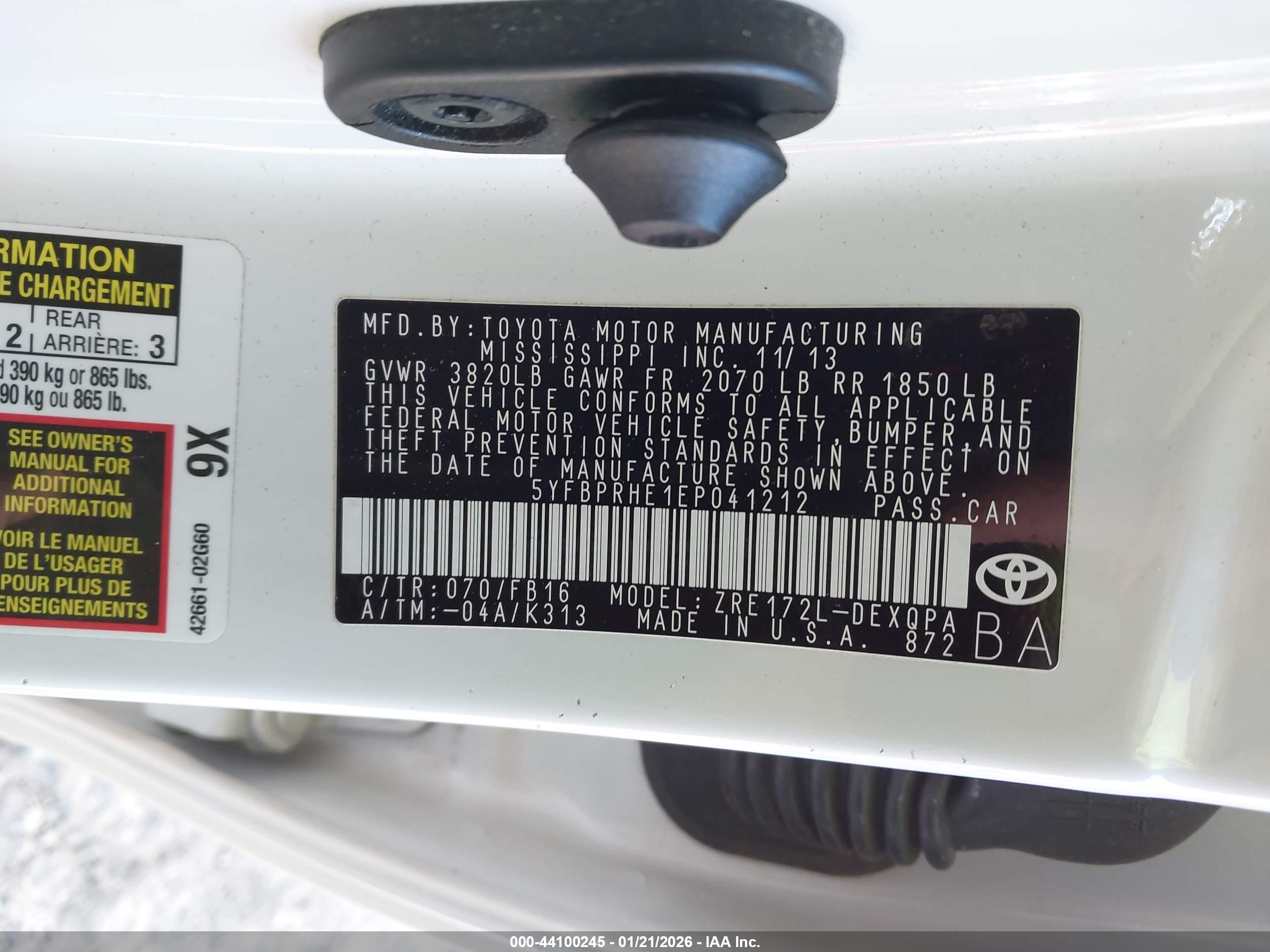 TOYOTA COROLLA image 9