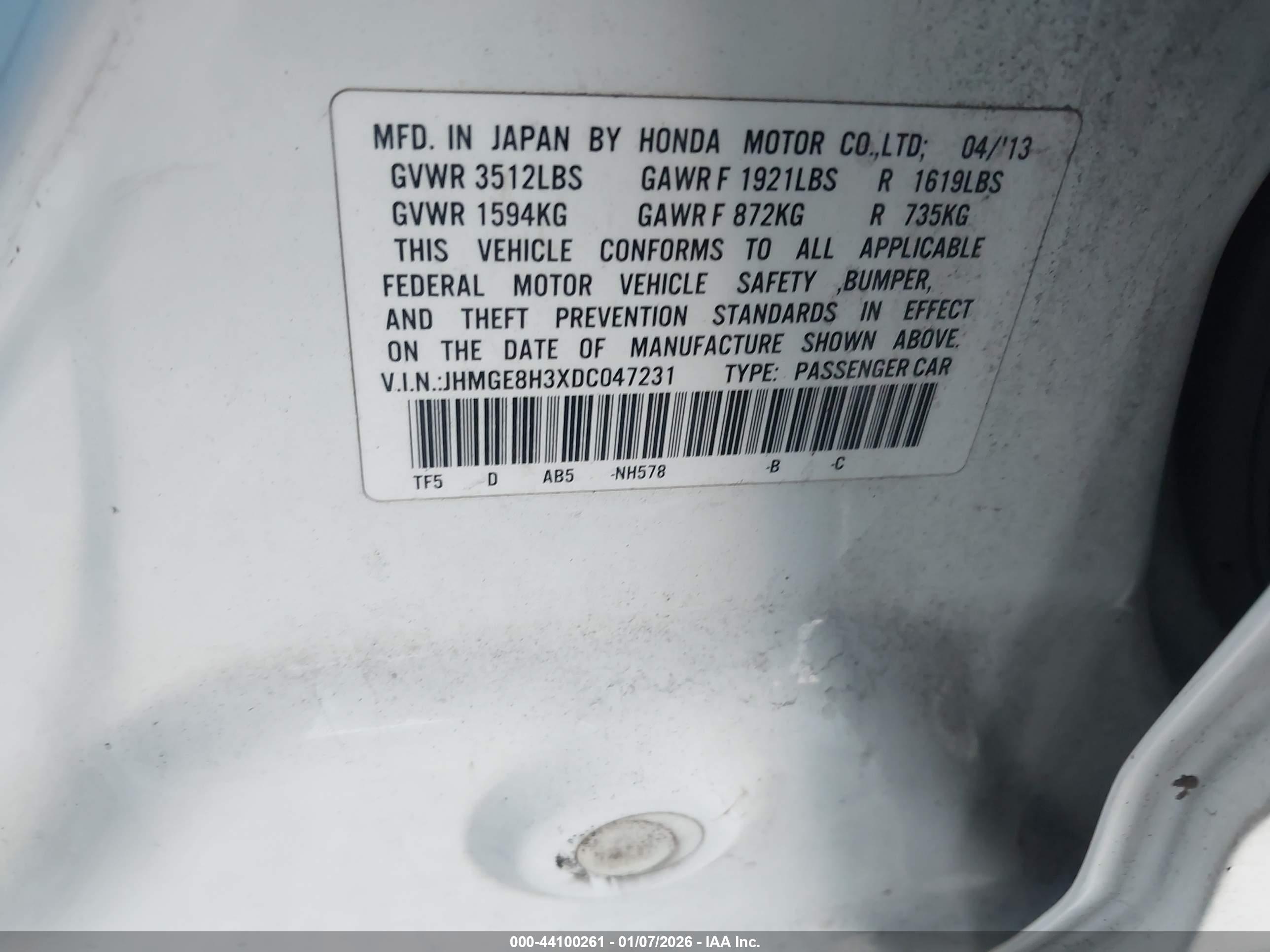 HONDA FIT image 9
