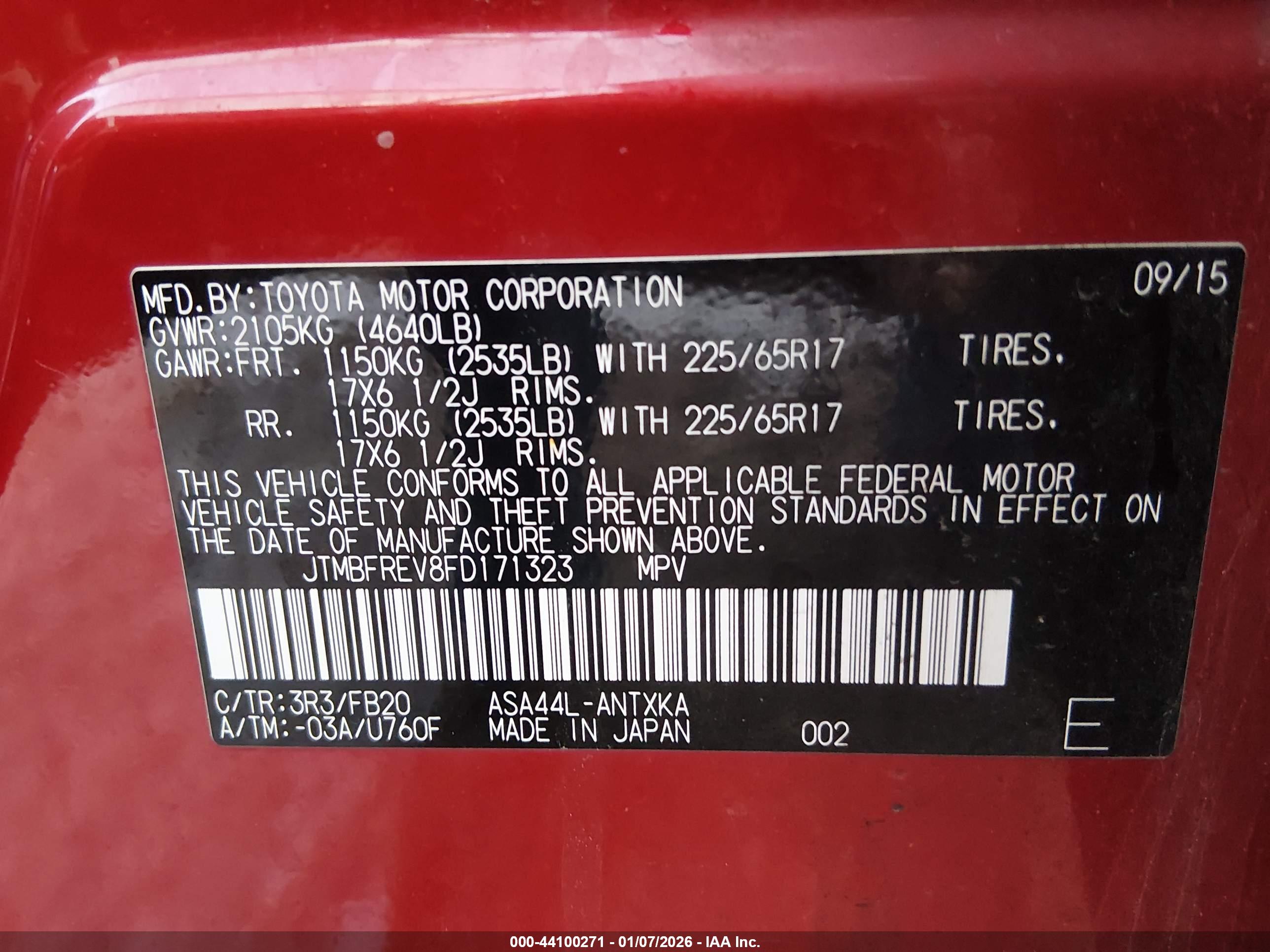 TOYOTA RAV4 image 9