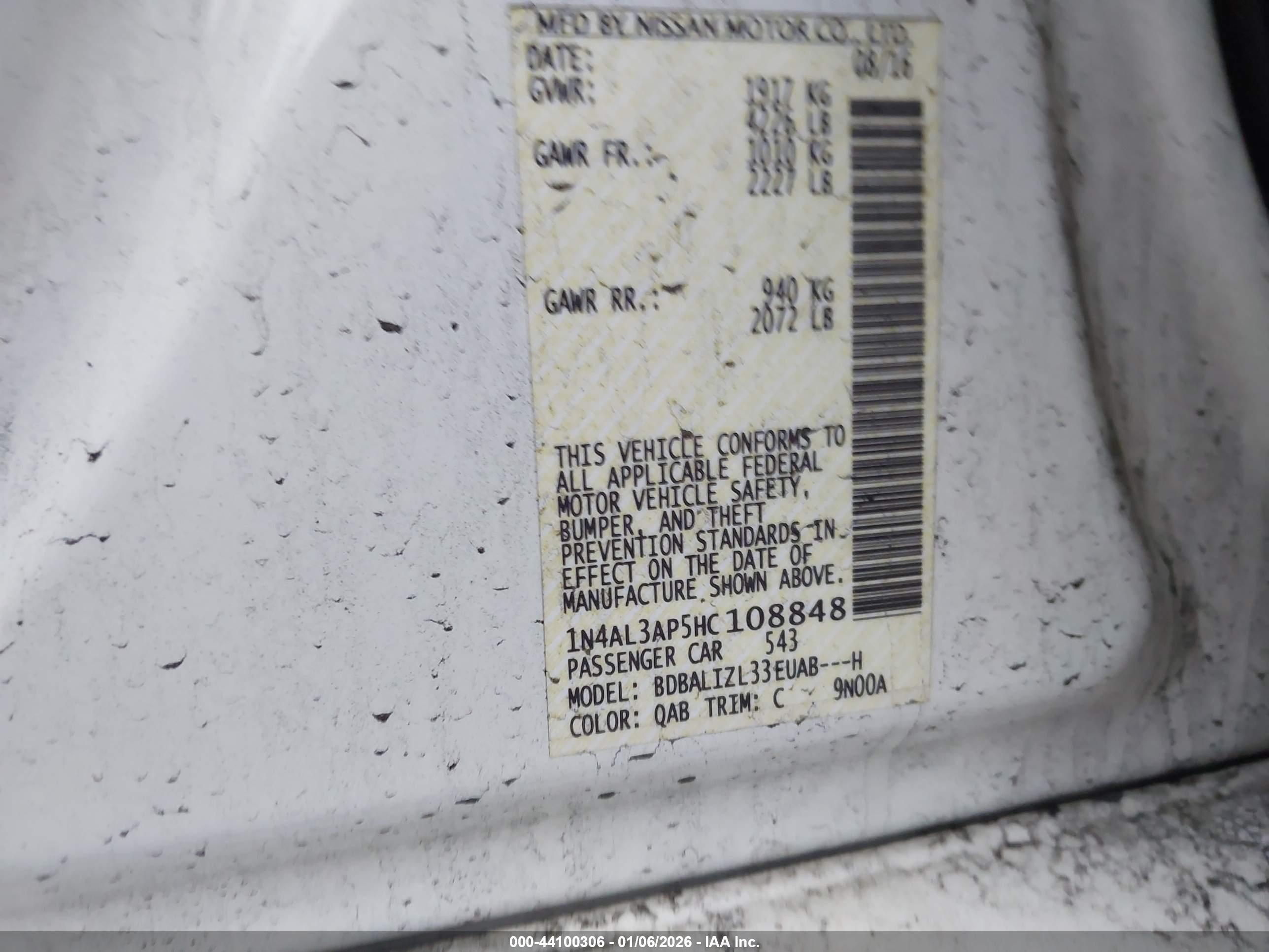 NISSAN ALTIMA image 9