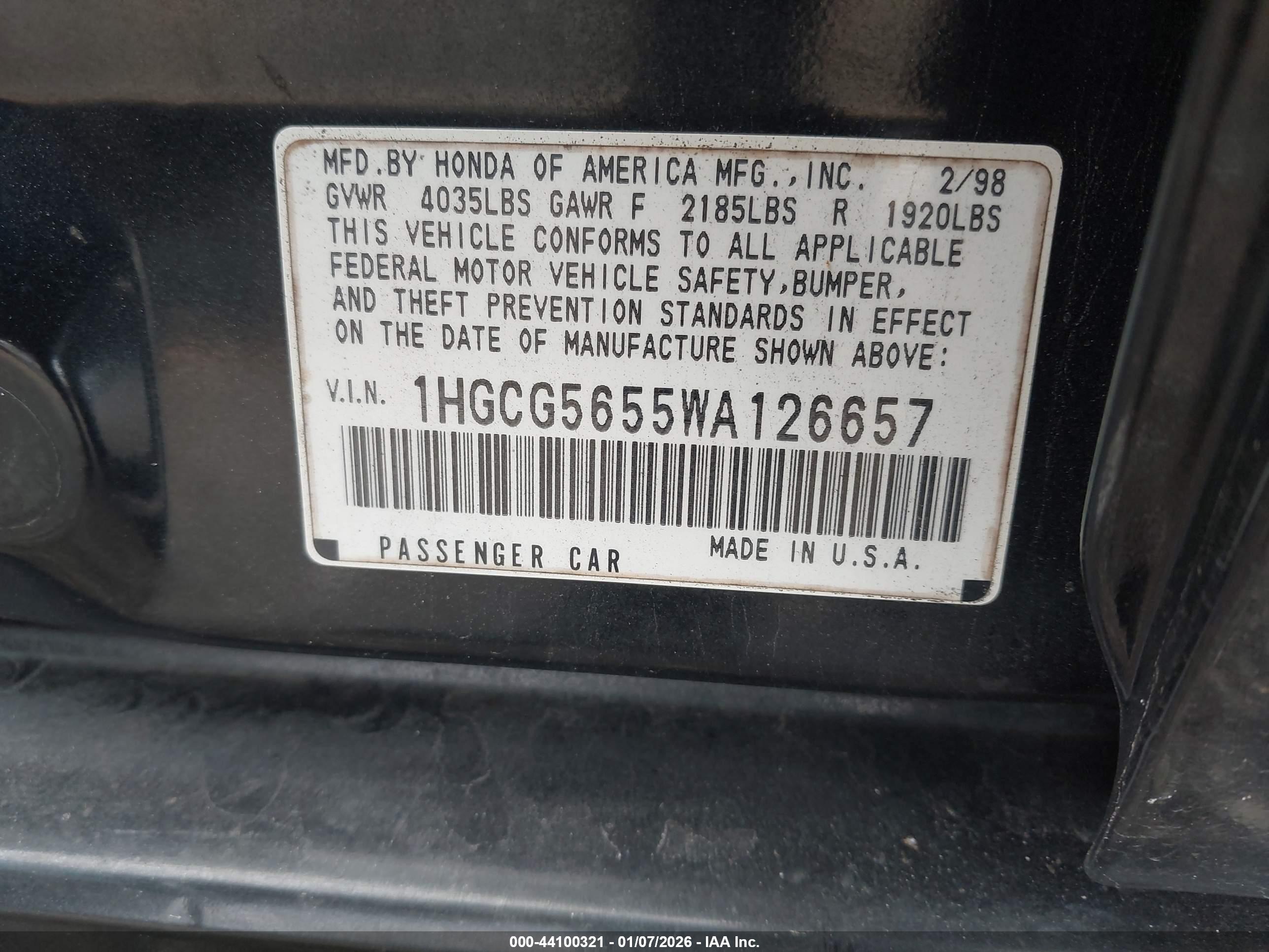 HONDA ACCORD image 9