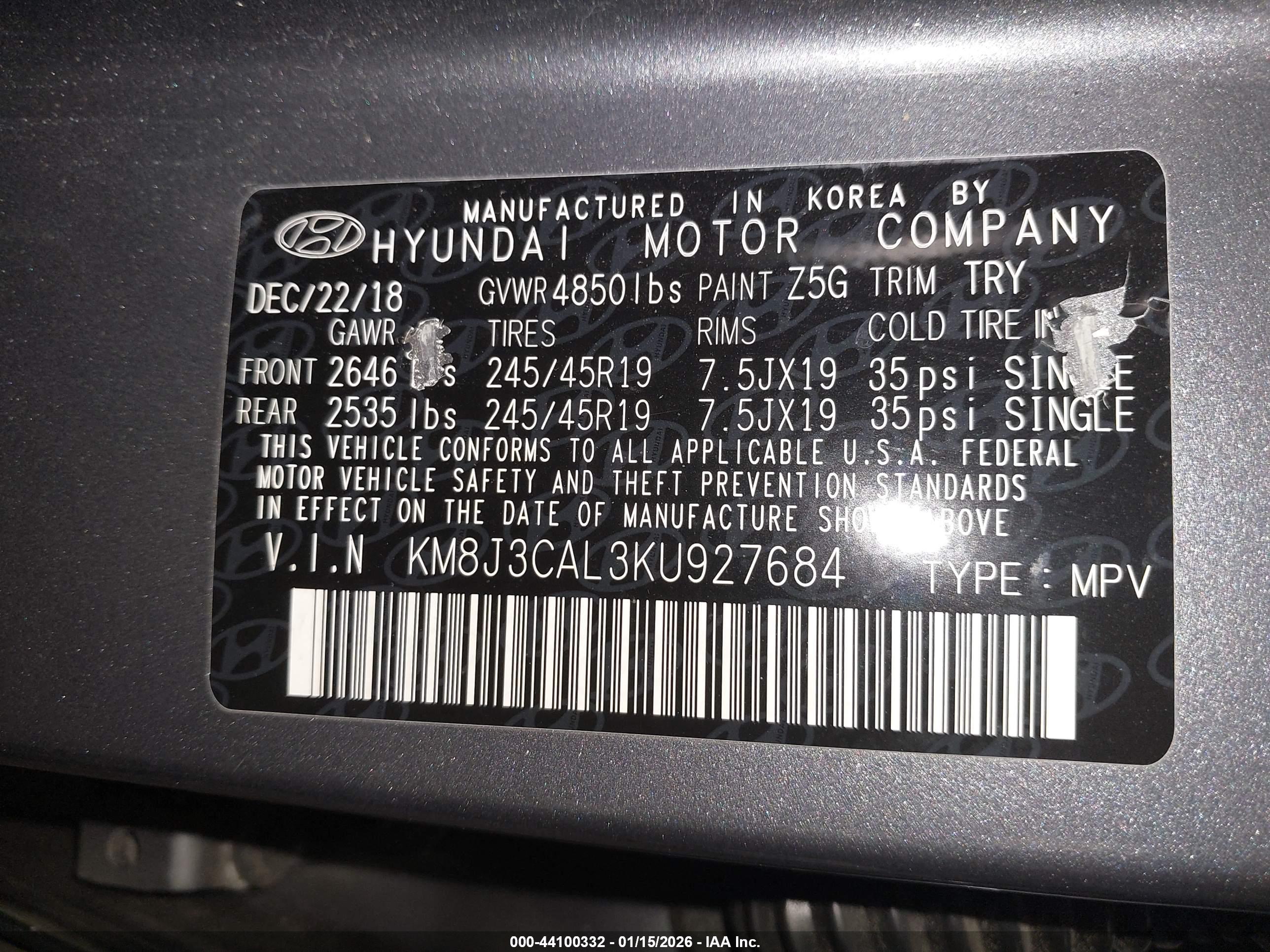 HYUNDAI TUCSON image 9