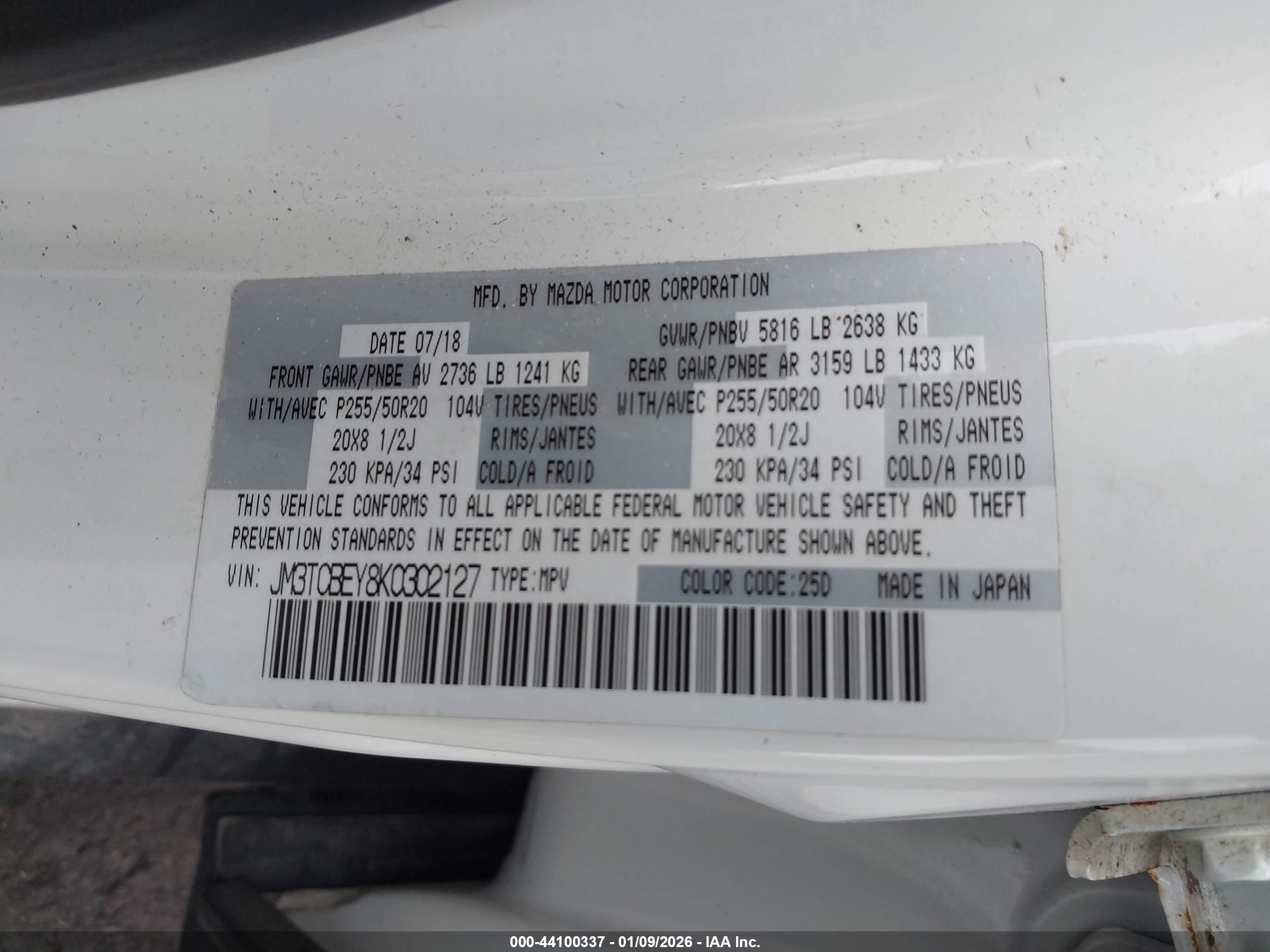 MAZDA CX-9 image 9
