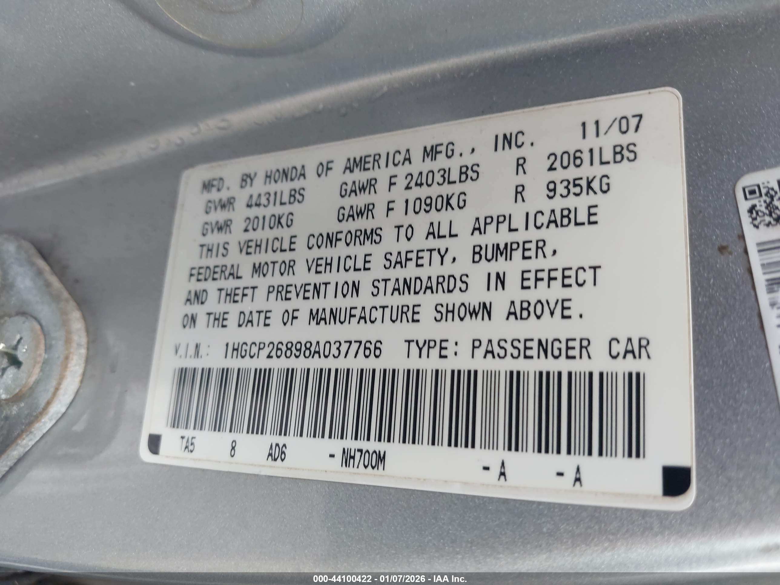 HONDA ACCORD image 9