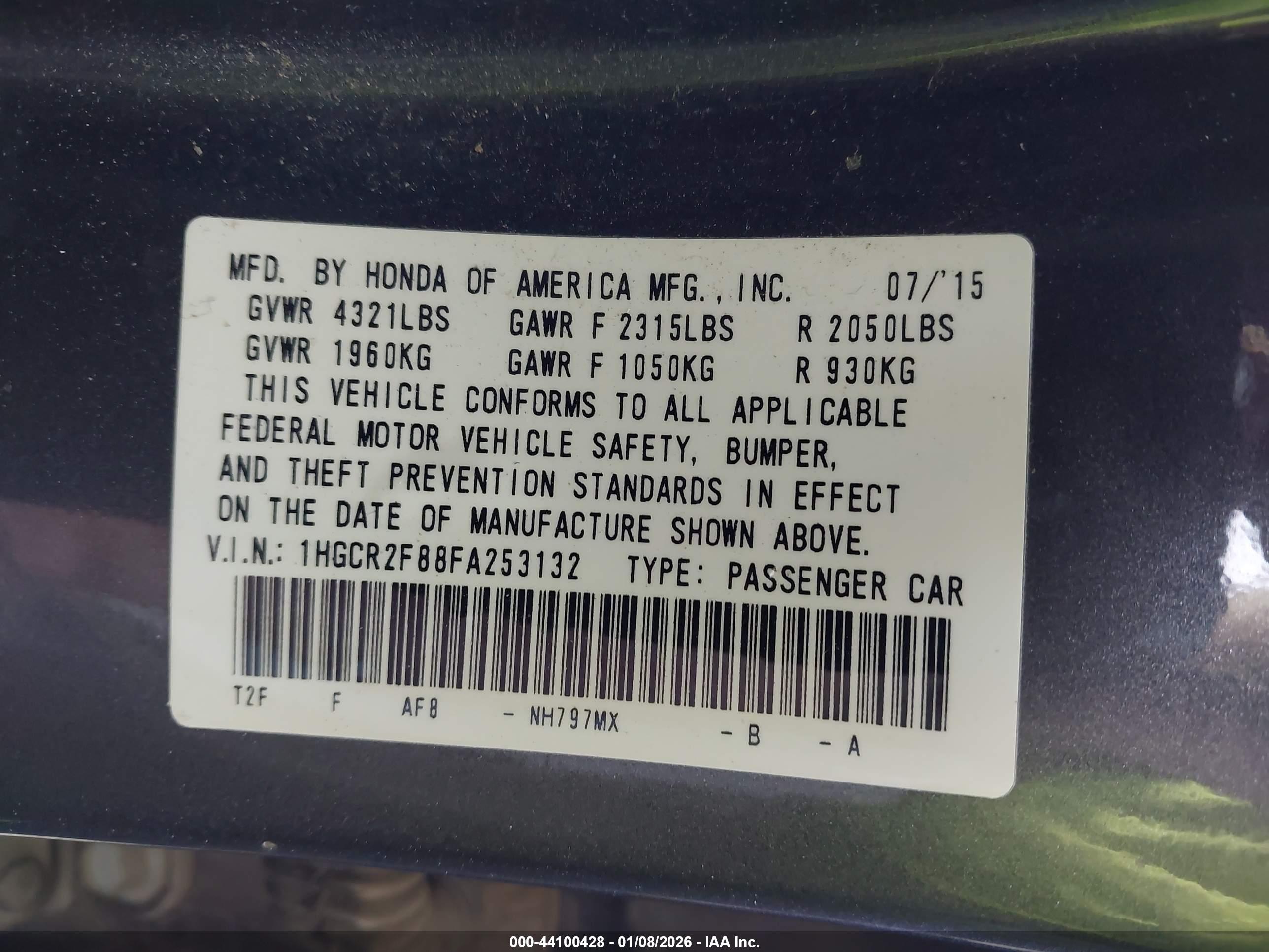 HONDA ACCORD image 9