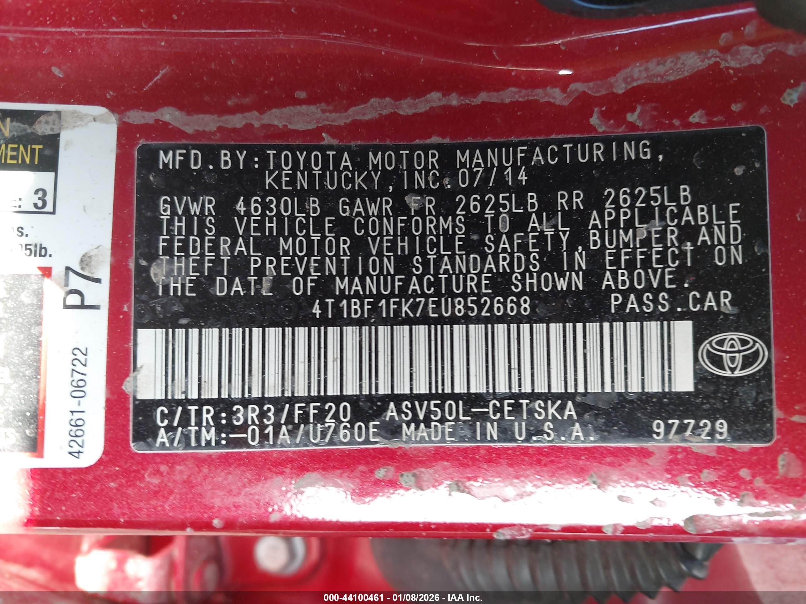 TOYOTA CAMRY image 9