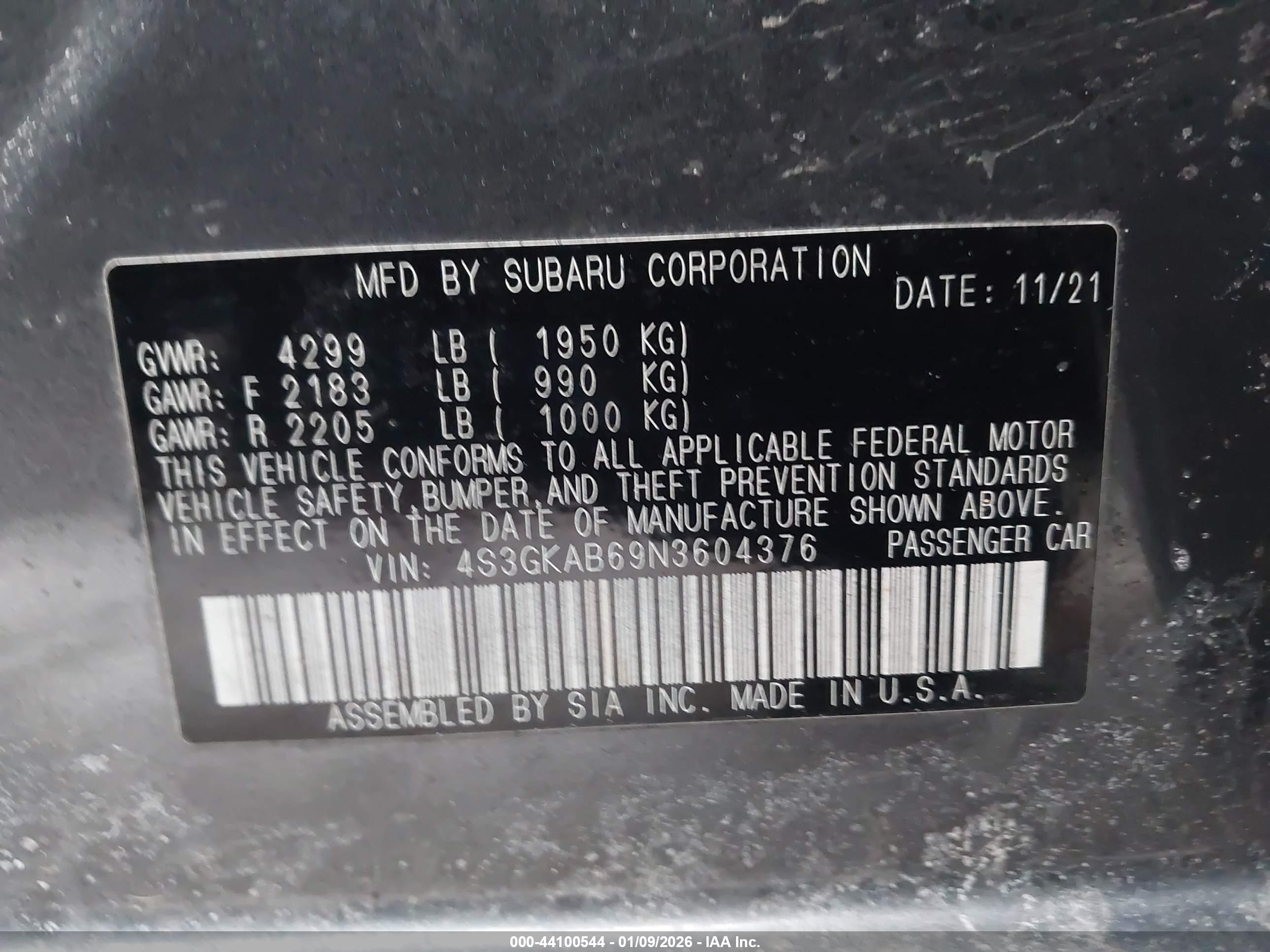 SUBARU IMPREZA image 9