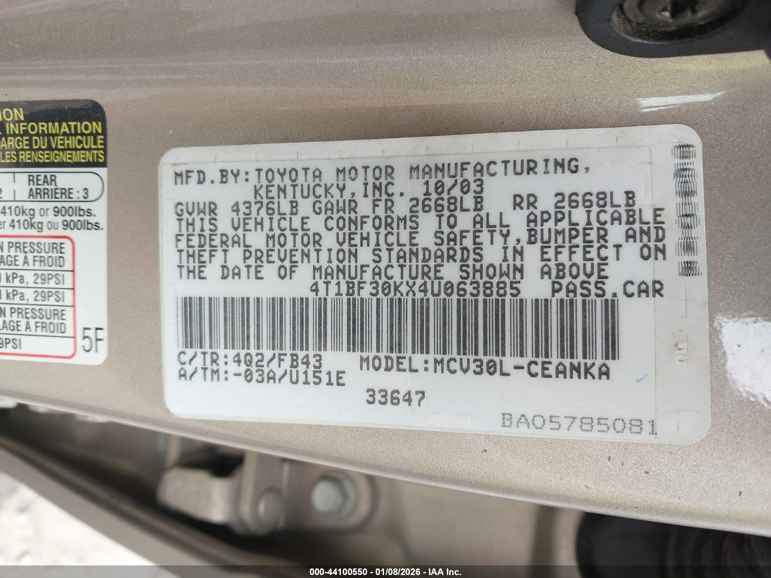 TOYOTA CAMRY image 9