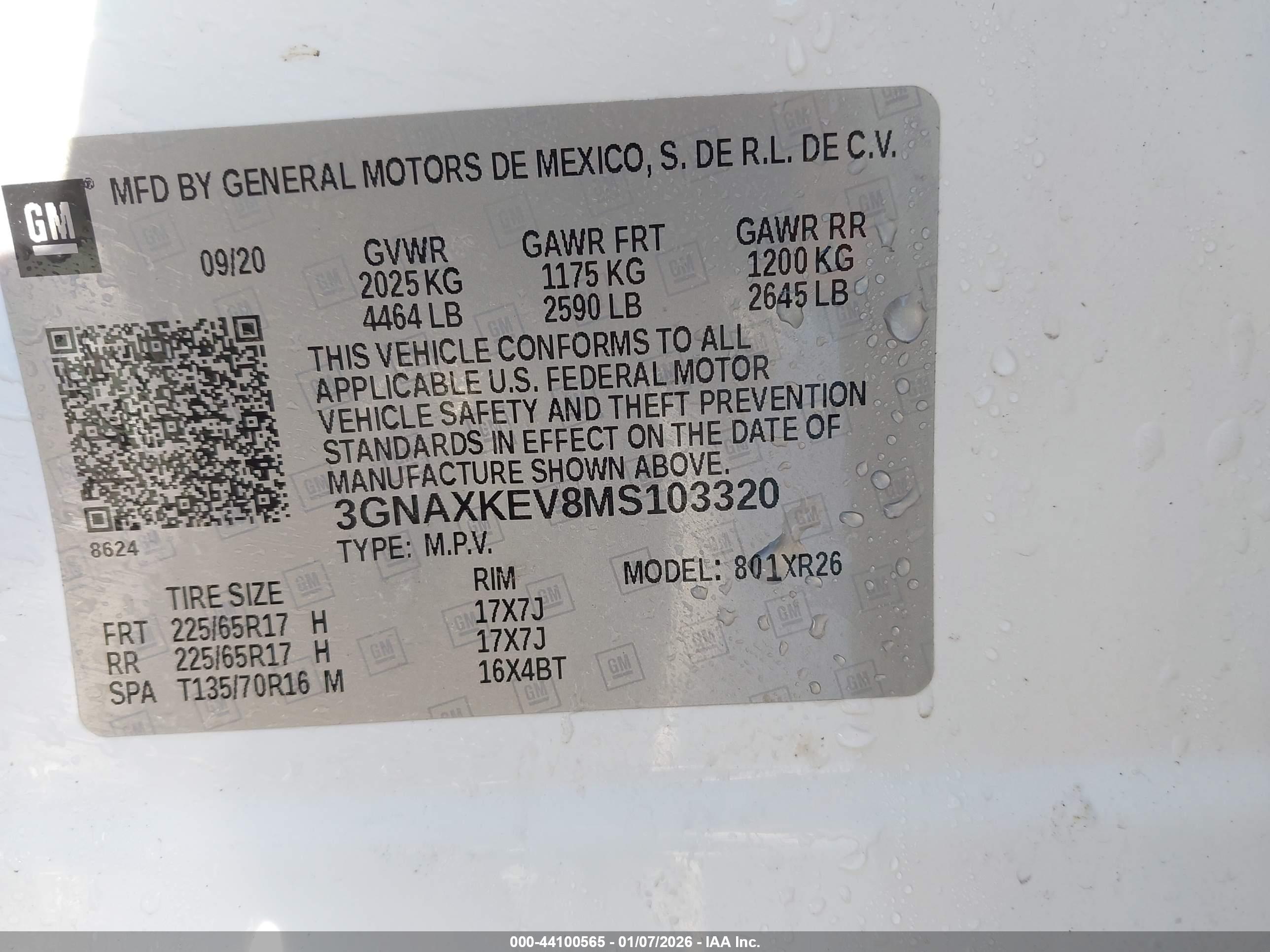 CHEVROLET EQUINOX image 9