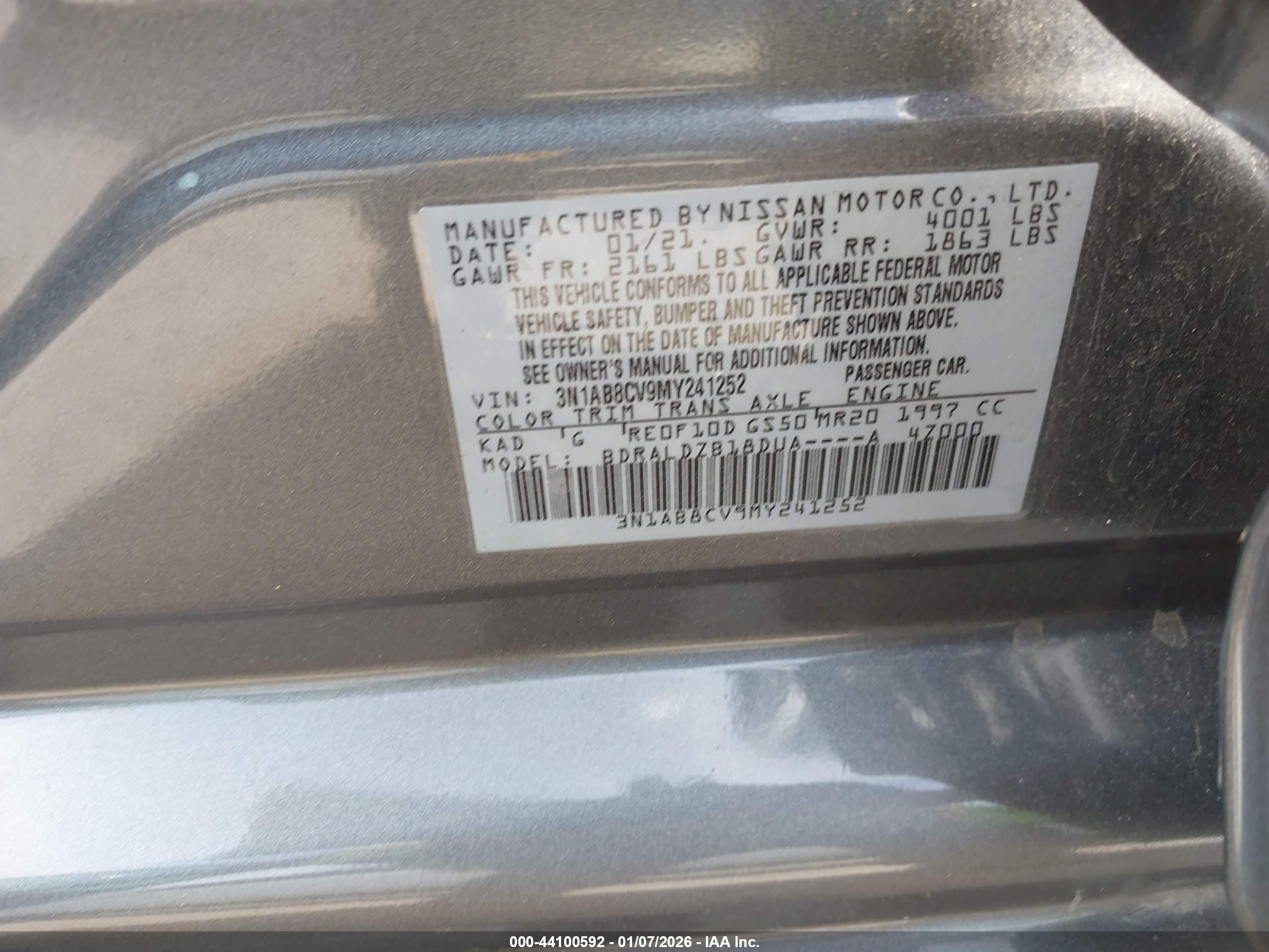 NISSAN SENTRA image 9