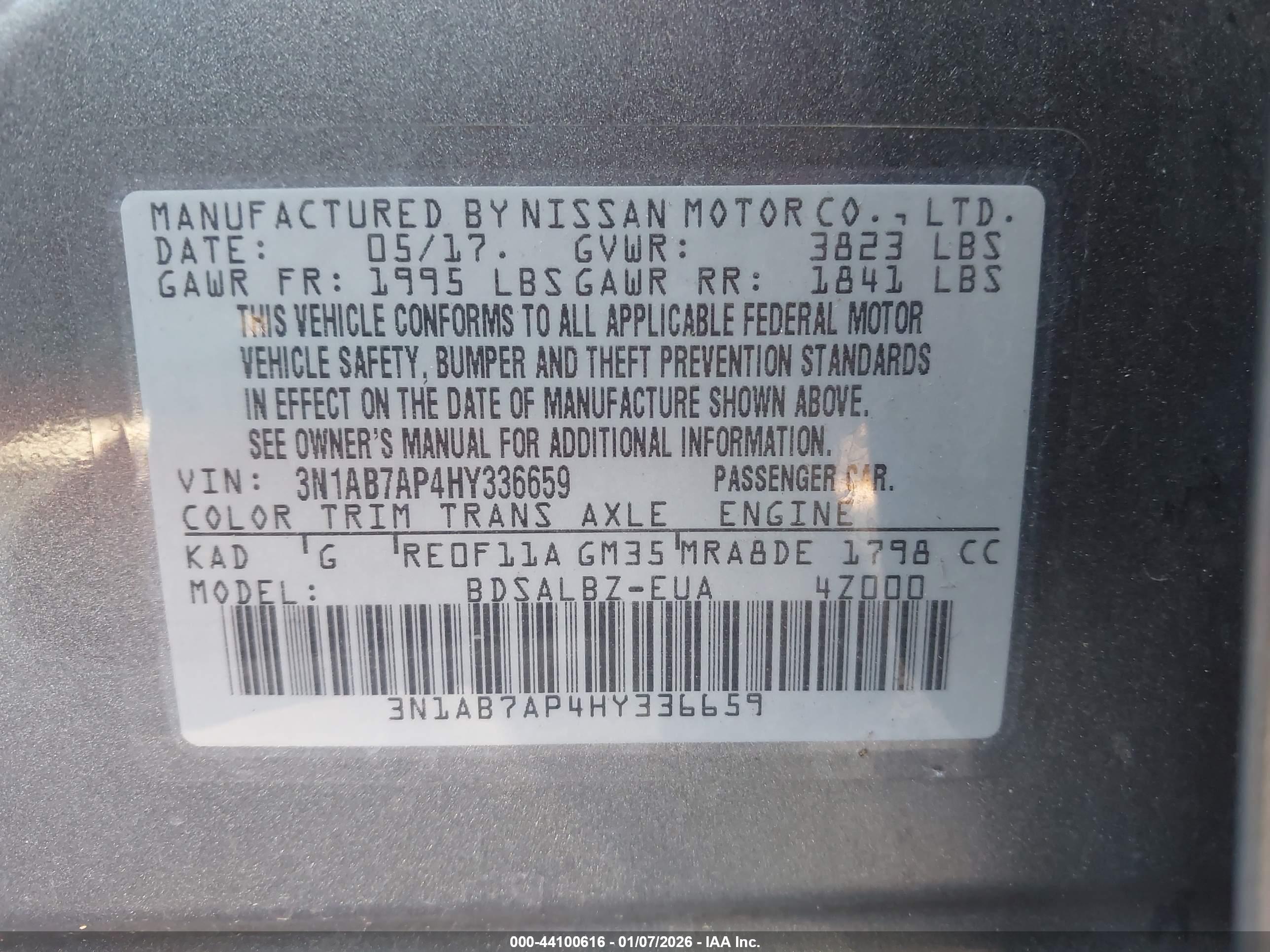 NISSAN SENTRA image 9