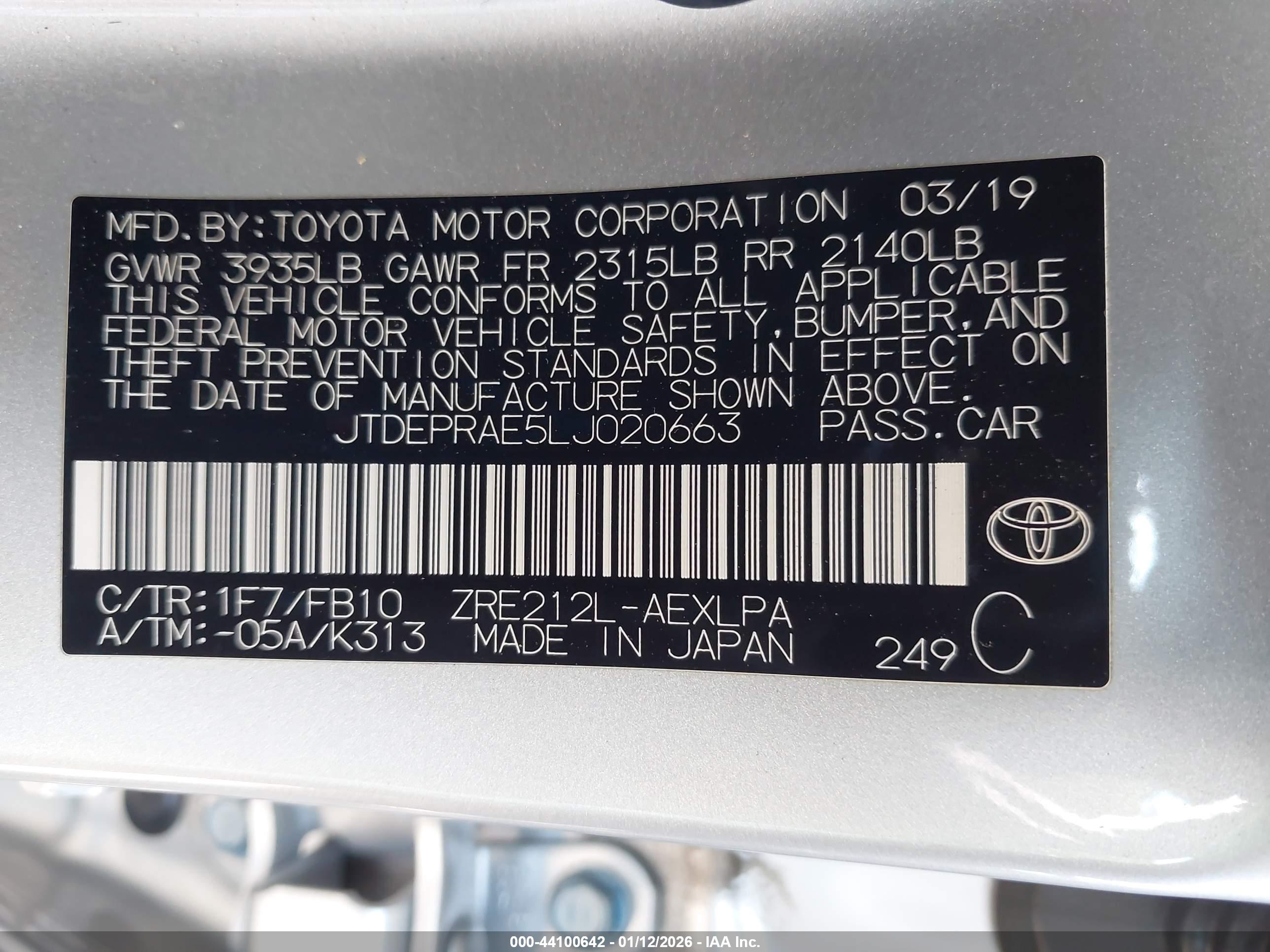 TOYOTA COROLLA image 9