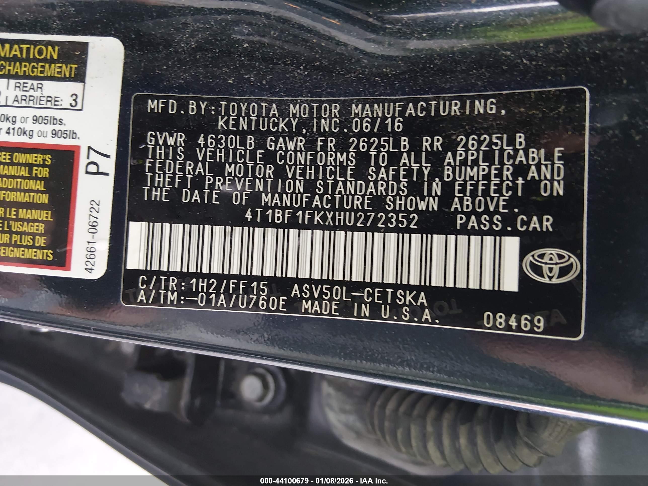 TOYOTA CAMRY image 9