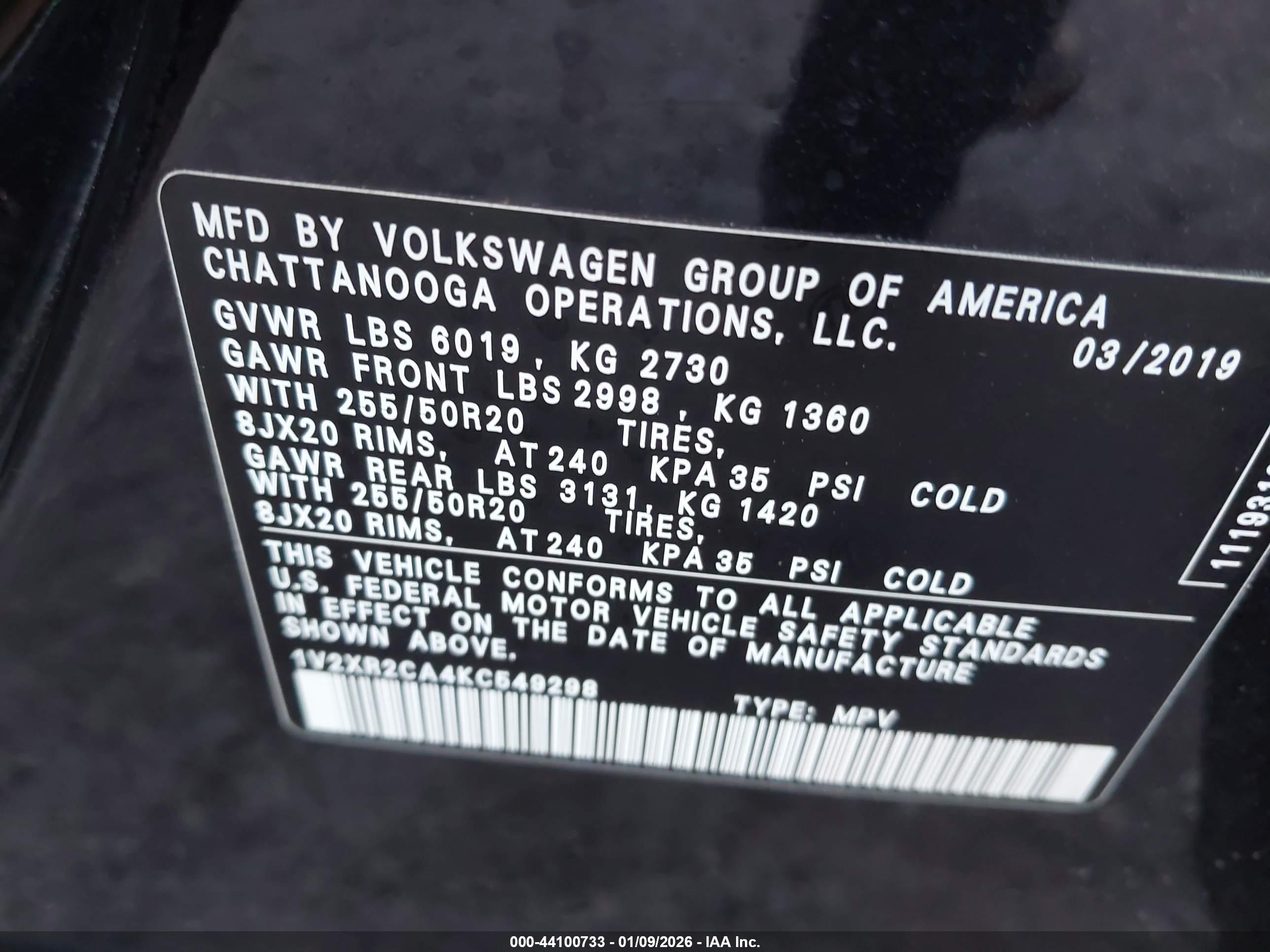 VOLKSWAGEN ATLAS image 9