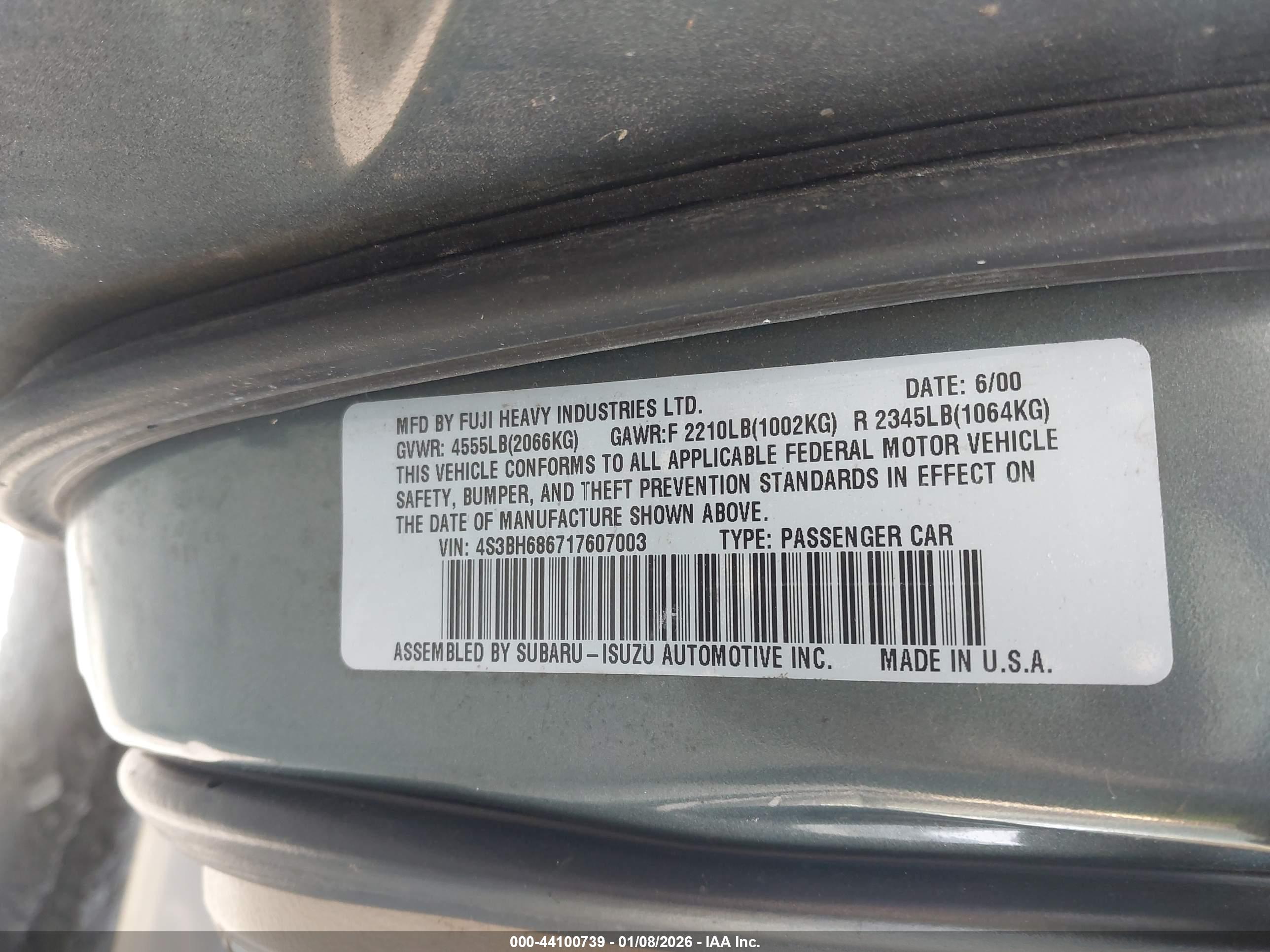 SUBARU OUTBACK image 9