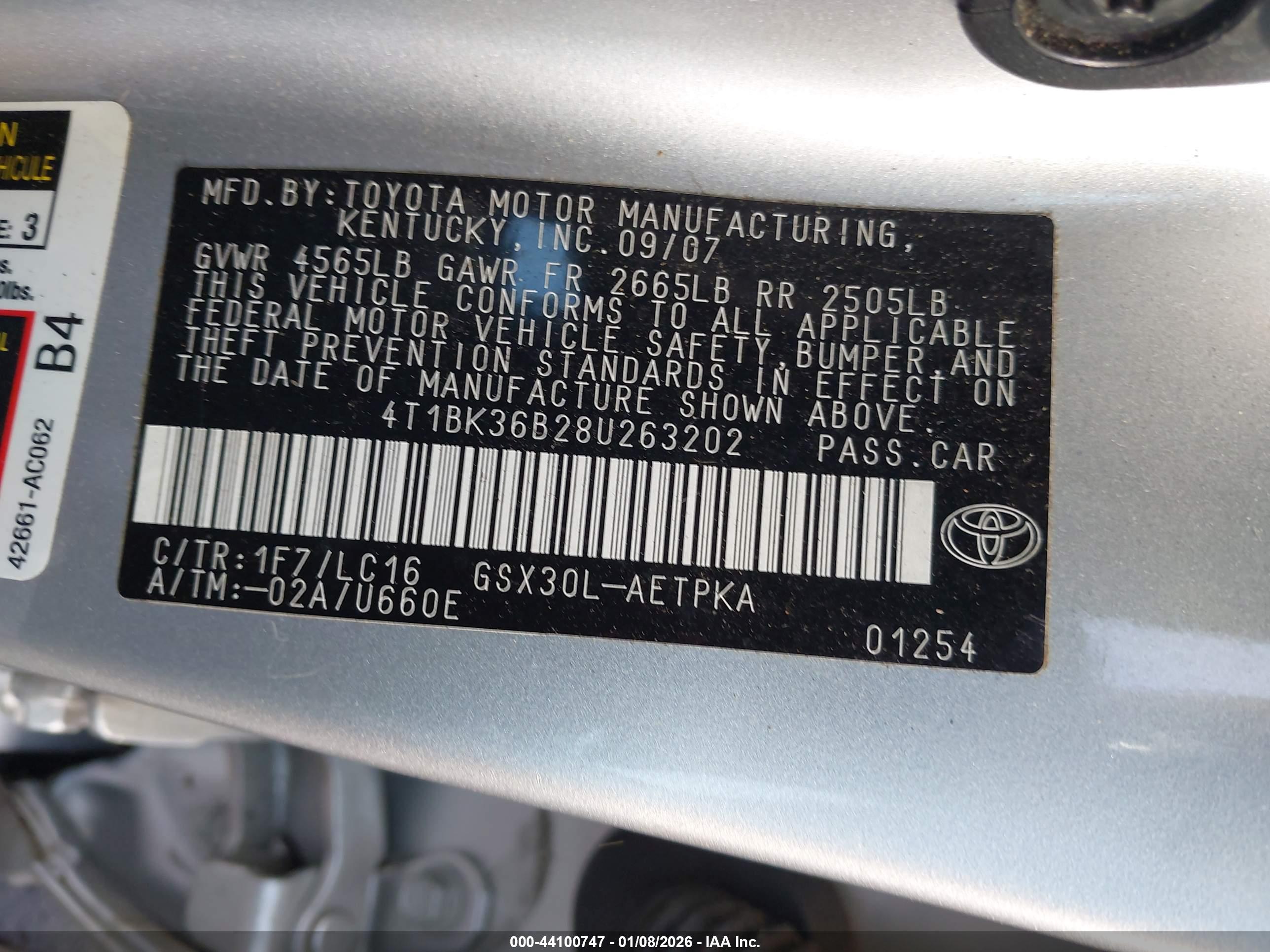 TOYOTA AVALON image 9