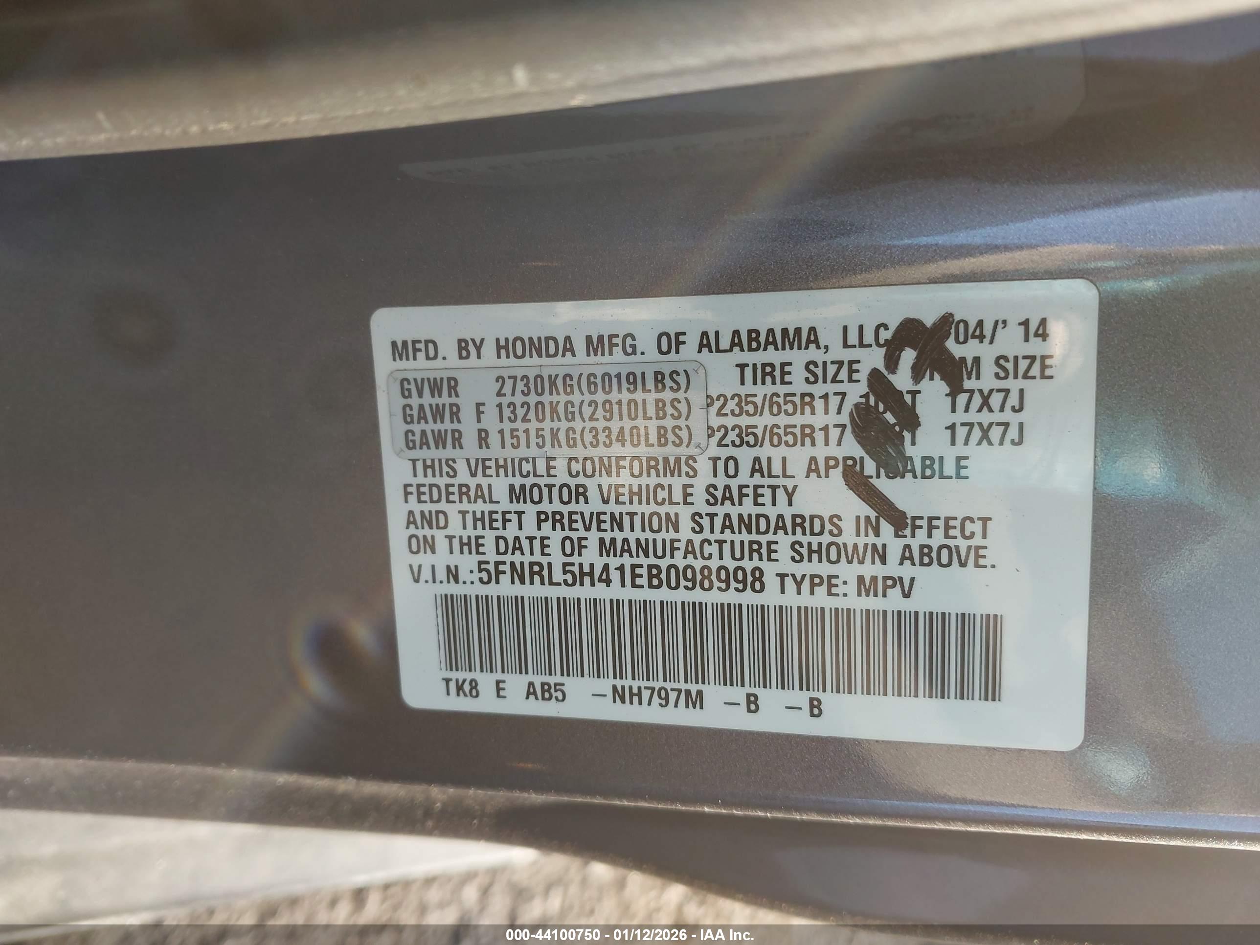 HONDA ODYSSEY image 9