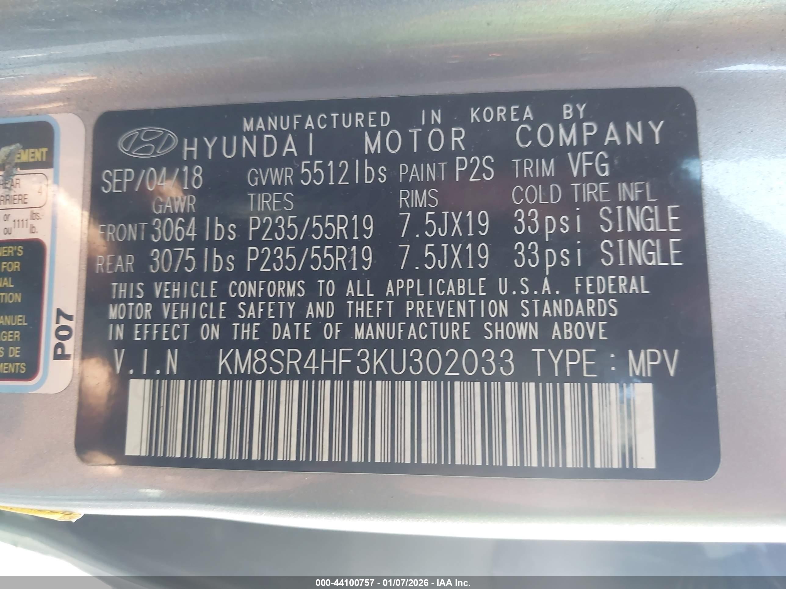 HYUNDAI SANTA image 9