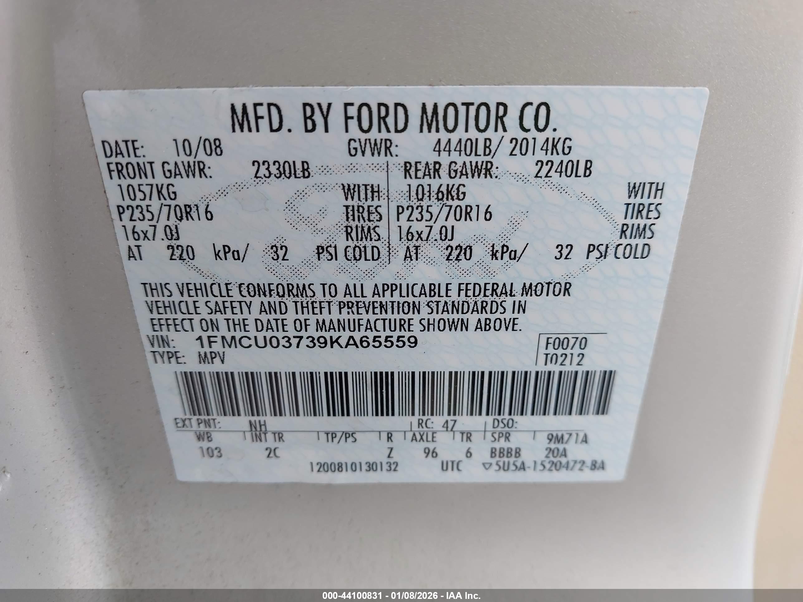 FORD ESCAPE image 9