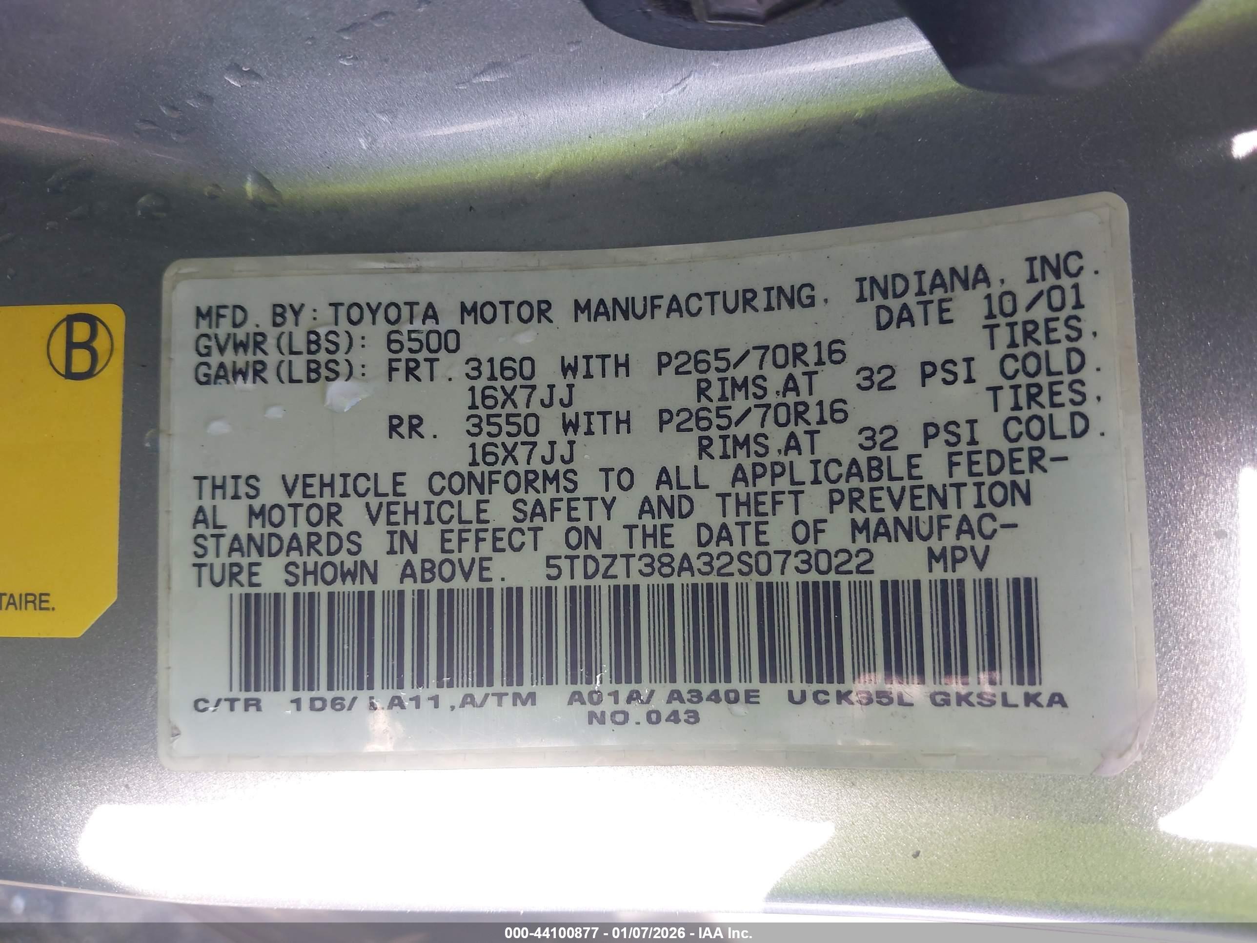 TOYOTA SEQUOIA image 9