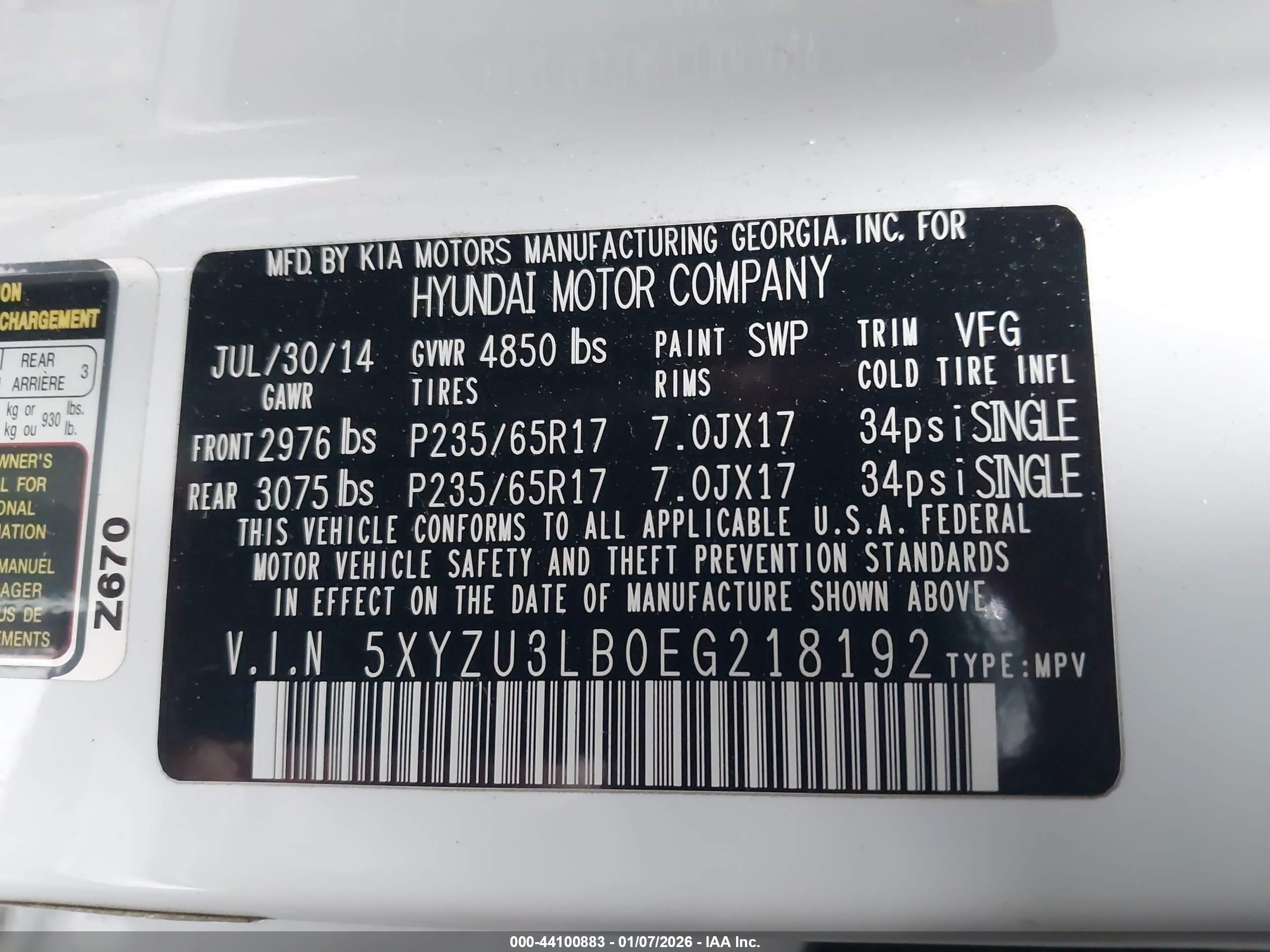 HYUNDAI SANTA image 9