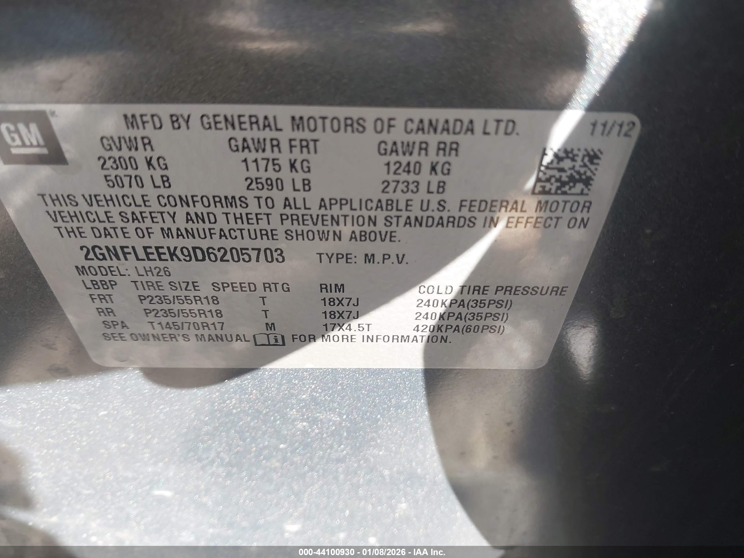 CHEVROLET EQUINOX image 9