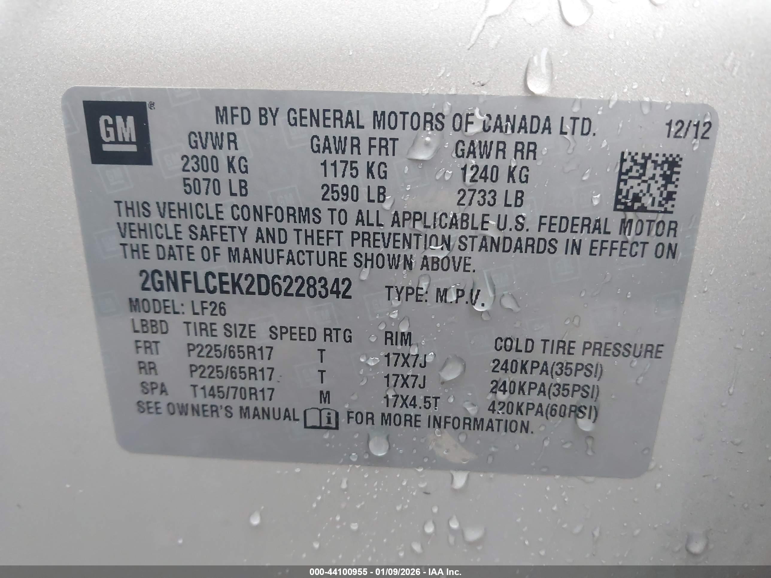 CHEVROLET EQUINOX image 9