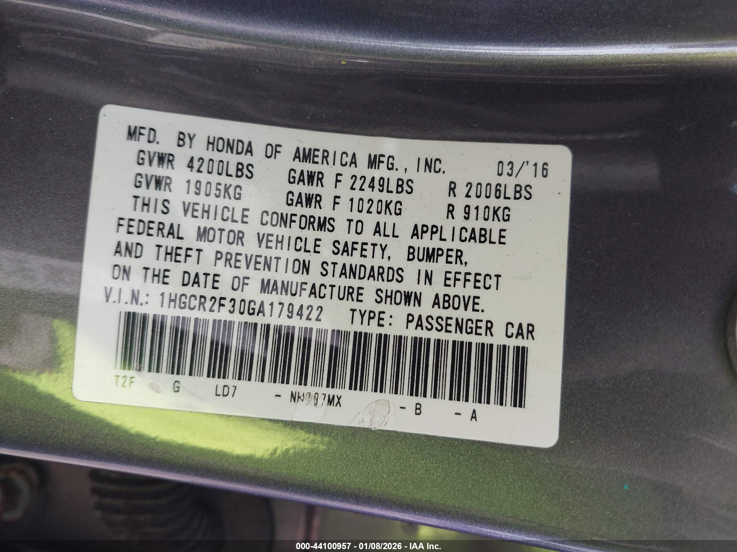 HONDA ACCORD image 9