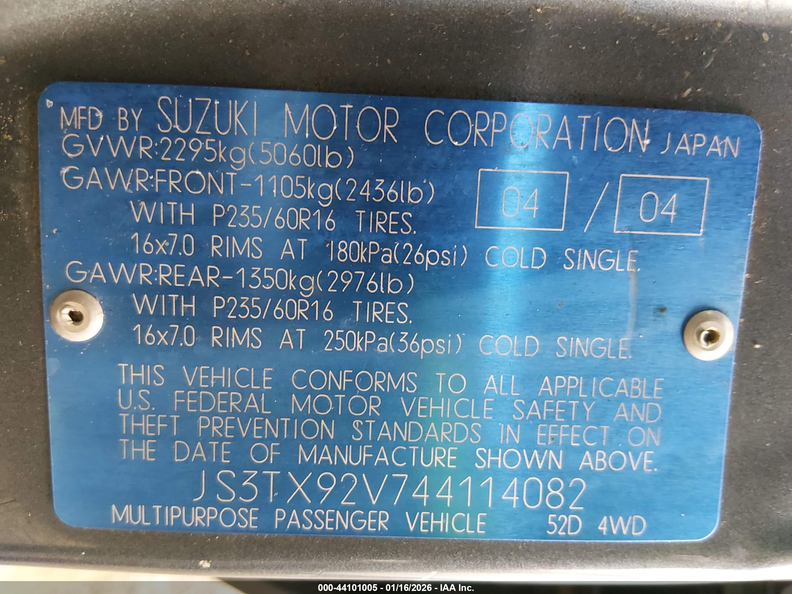 SUZUKI XL-7 image 9