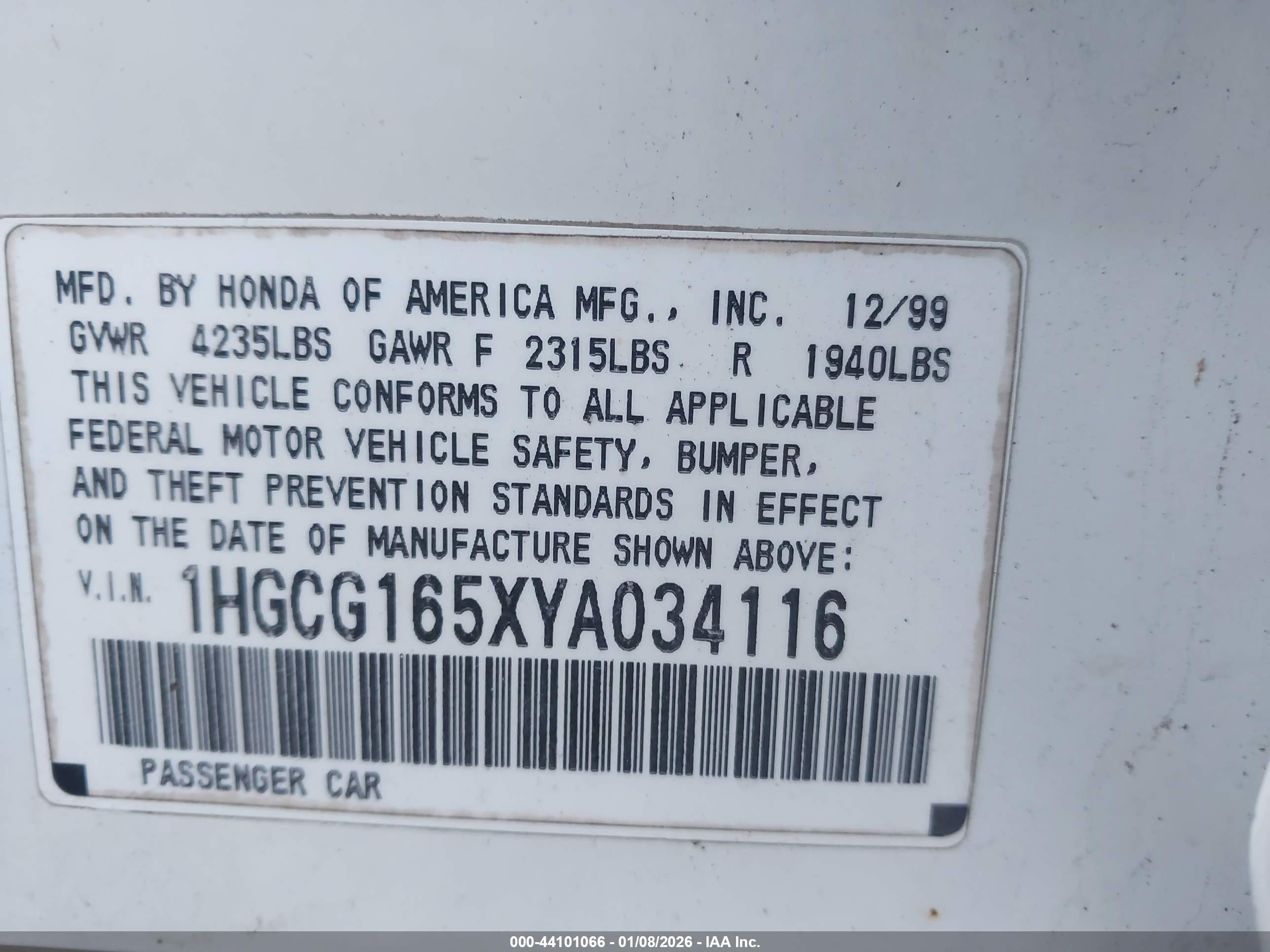 HONDA ACCORD image 9
