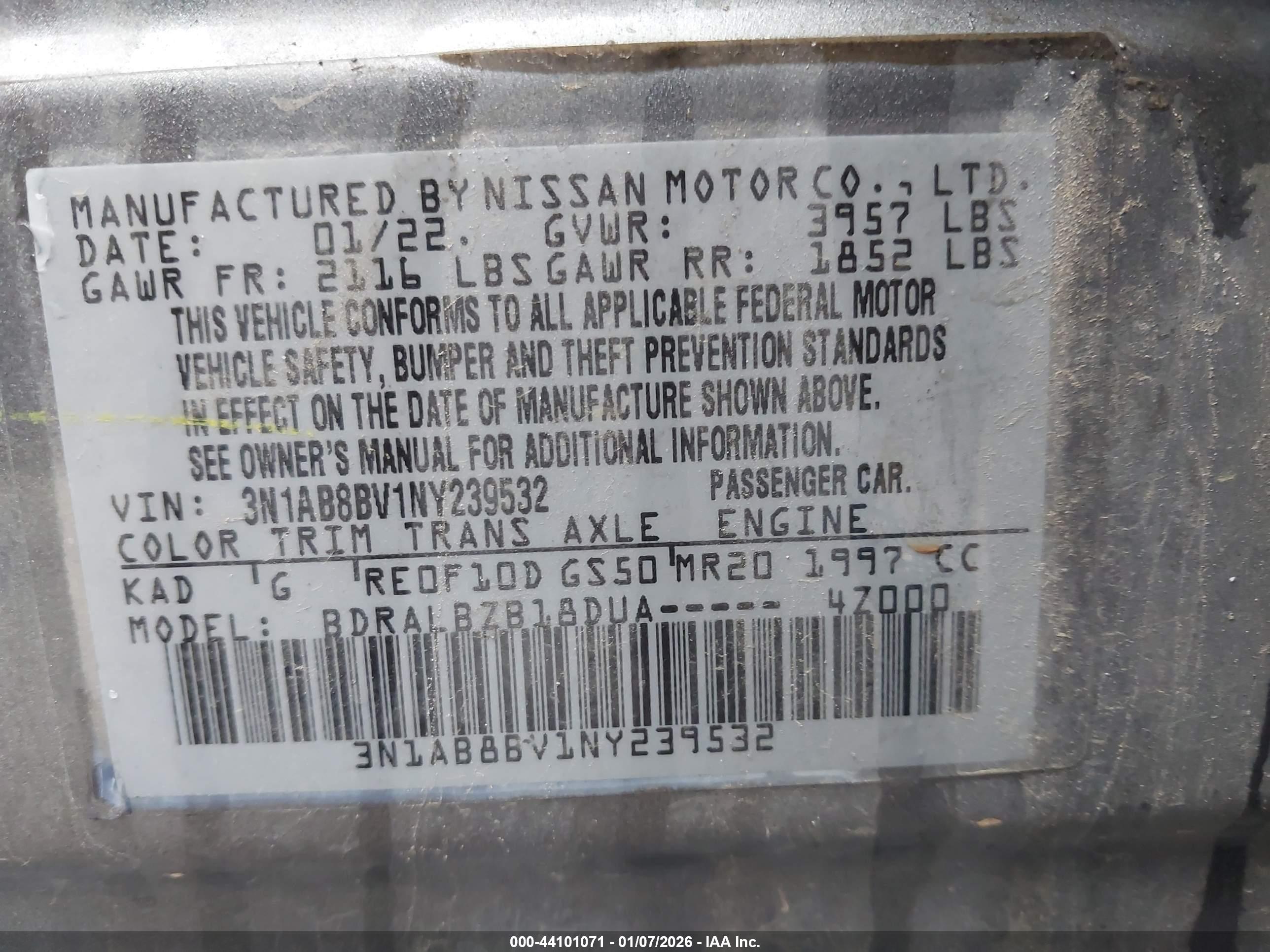 NISSAN SENTRA image 9