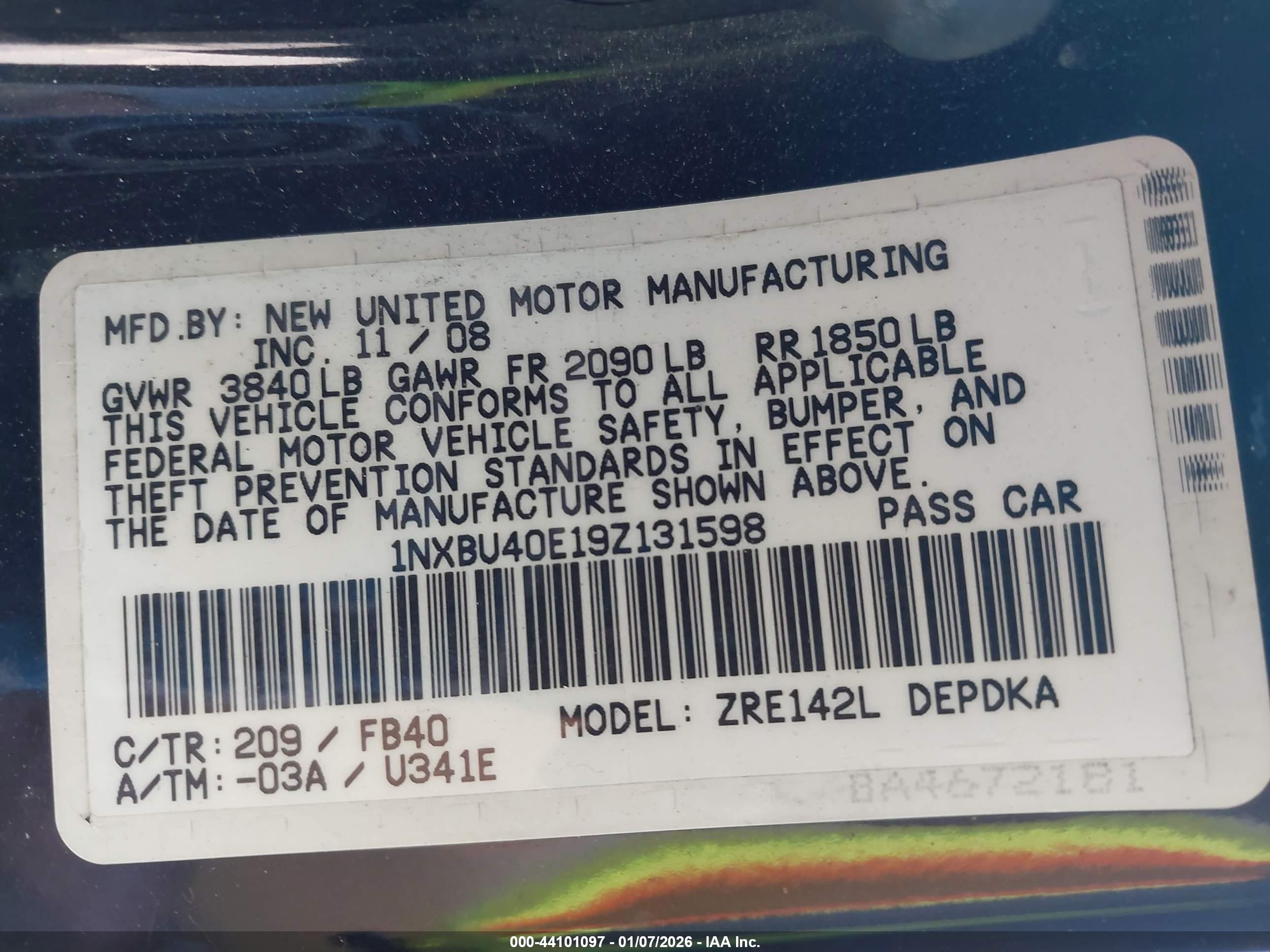 TOYOTA COROLLA image 9