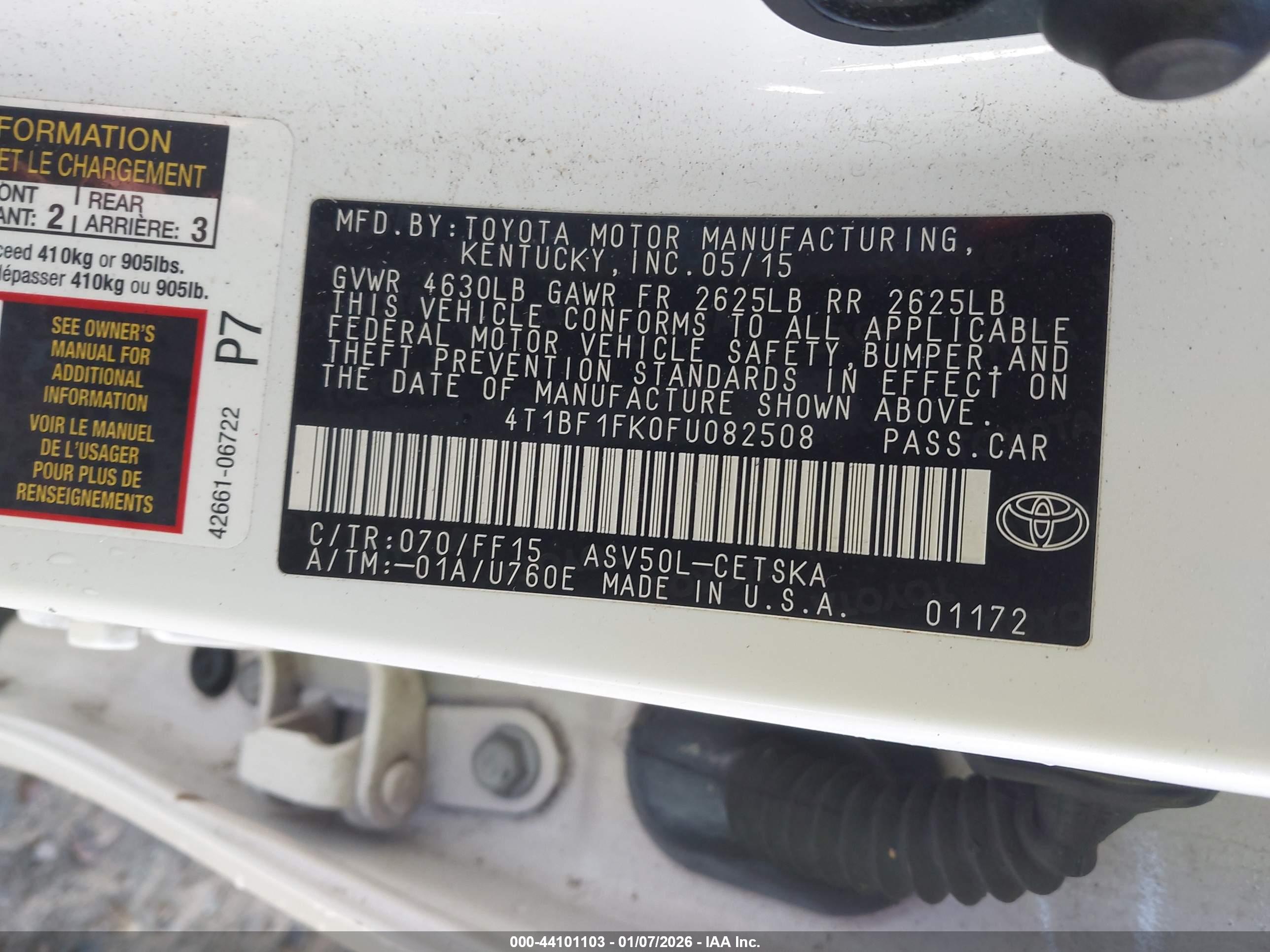 TOYOTA CAMRY image 9