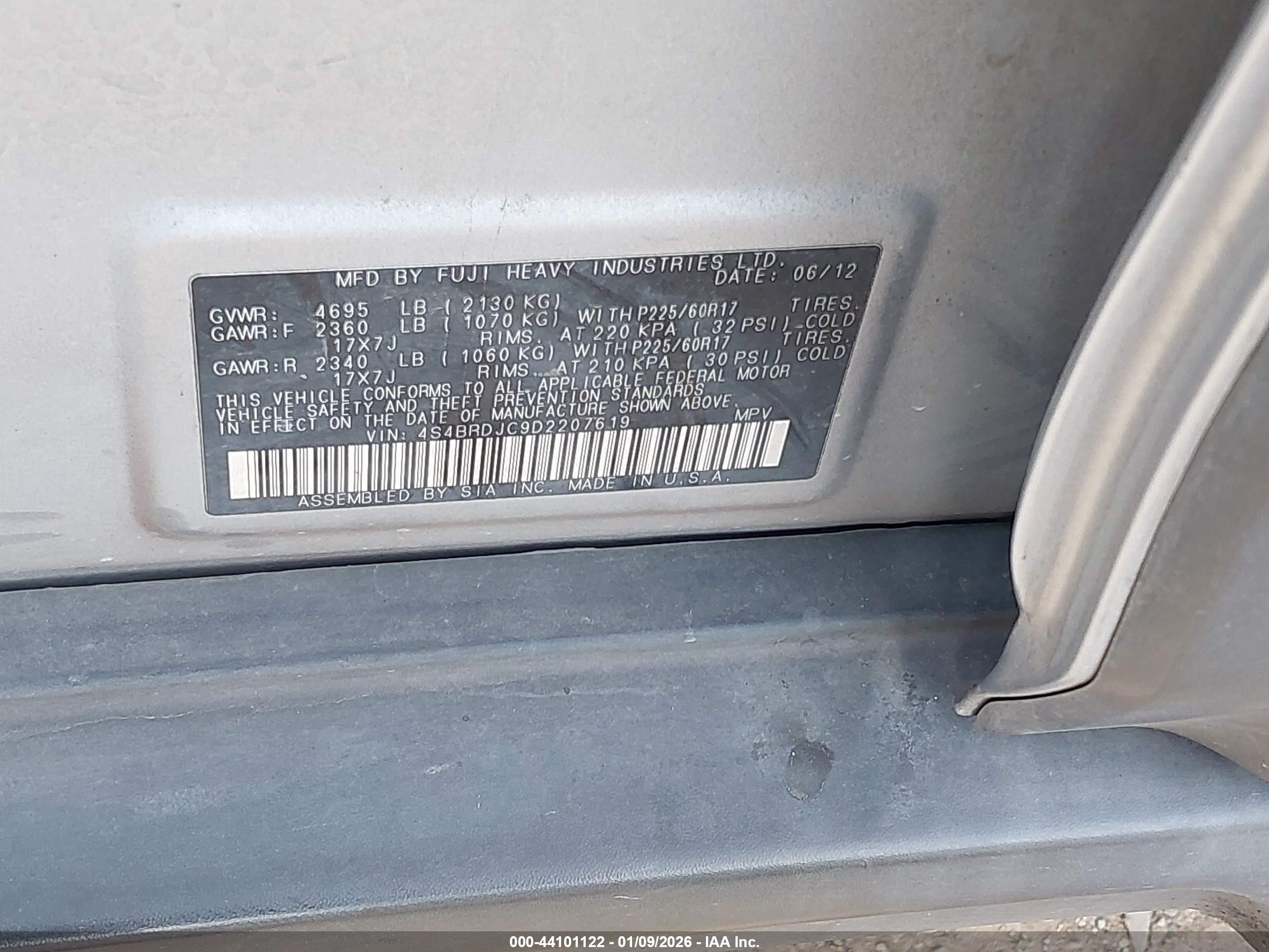 SUBARU OUTBACK image 9