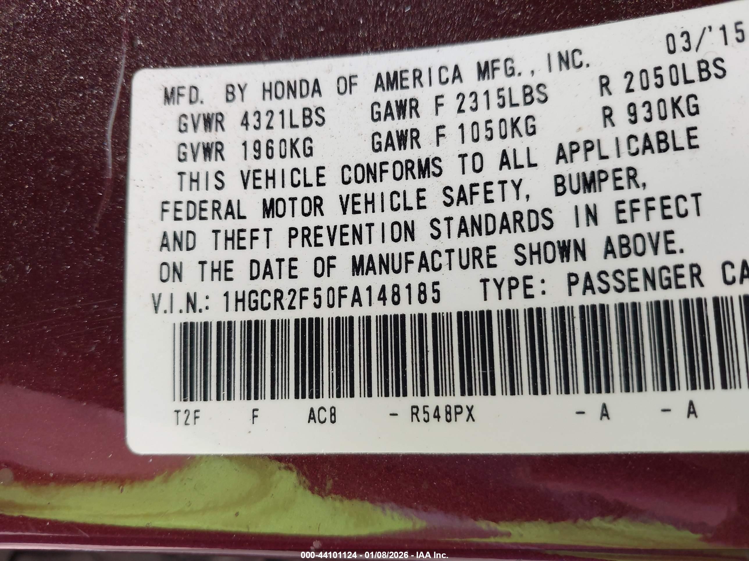 HONDA ACCORD image 9