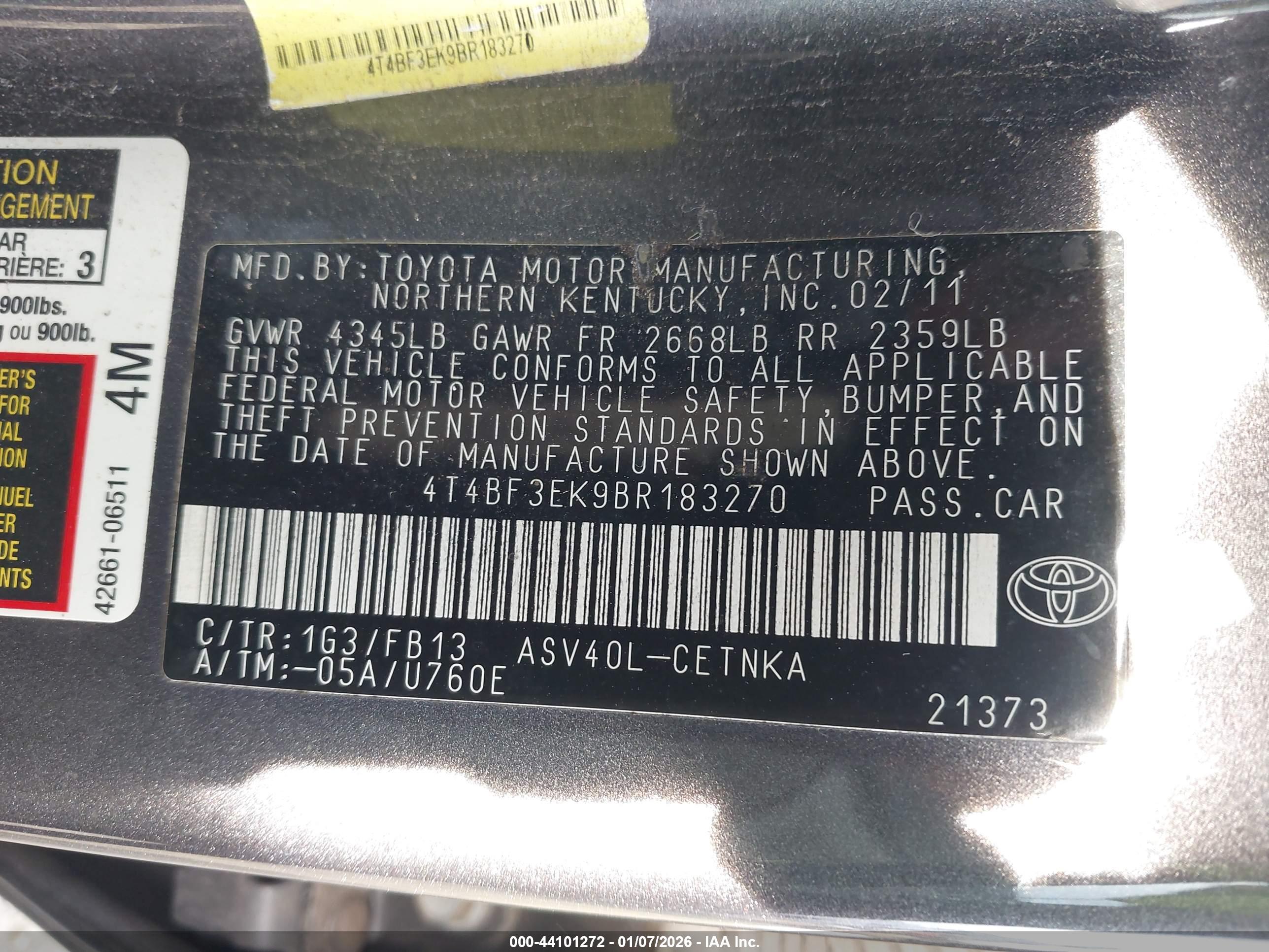 TOYOTA CAMRY image 9