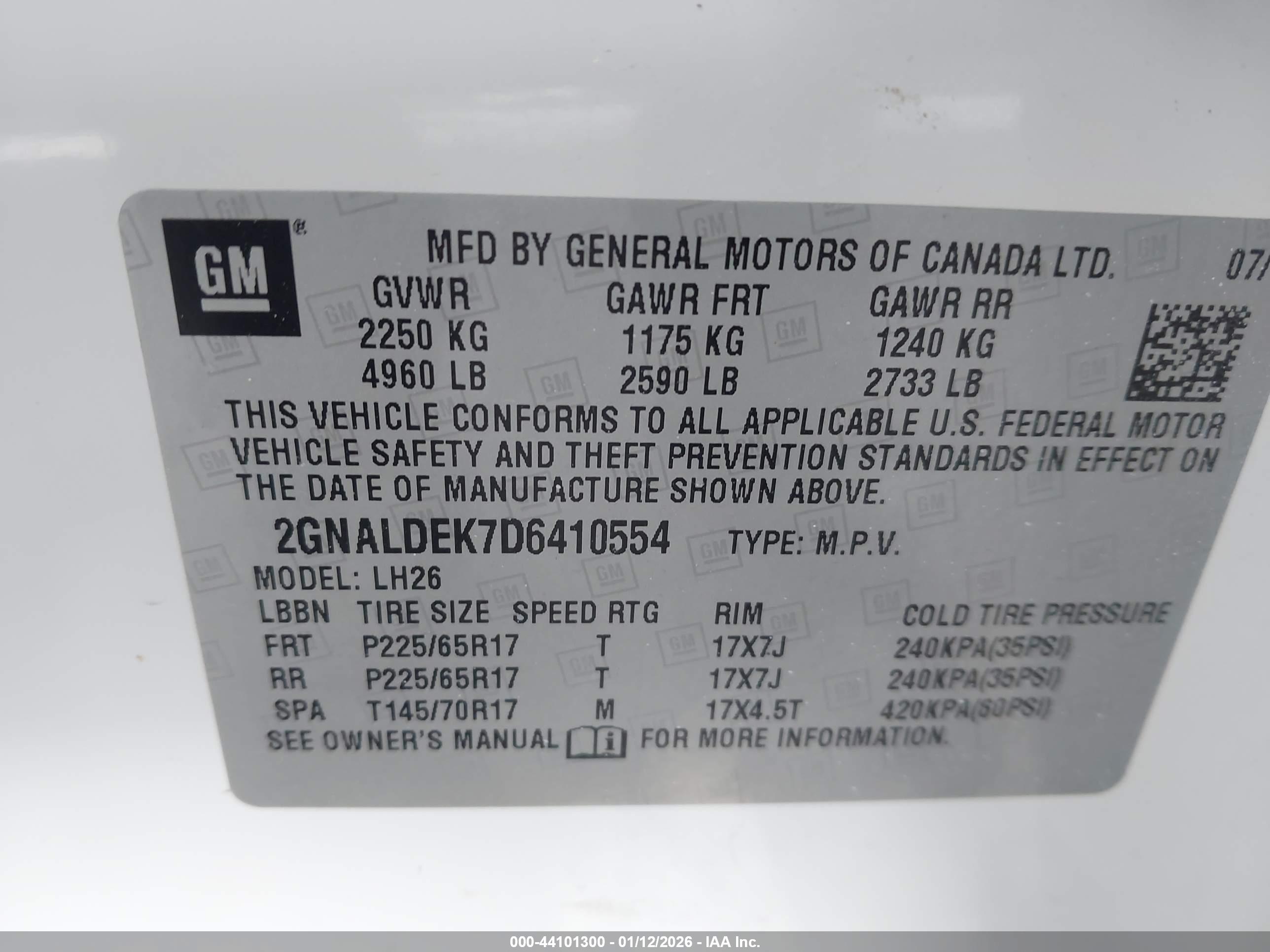 CHEVROLET EQUINOX image 9